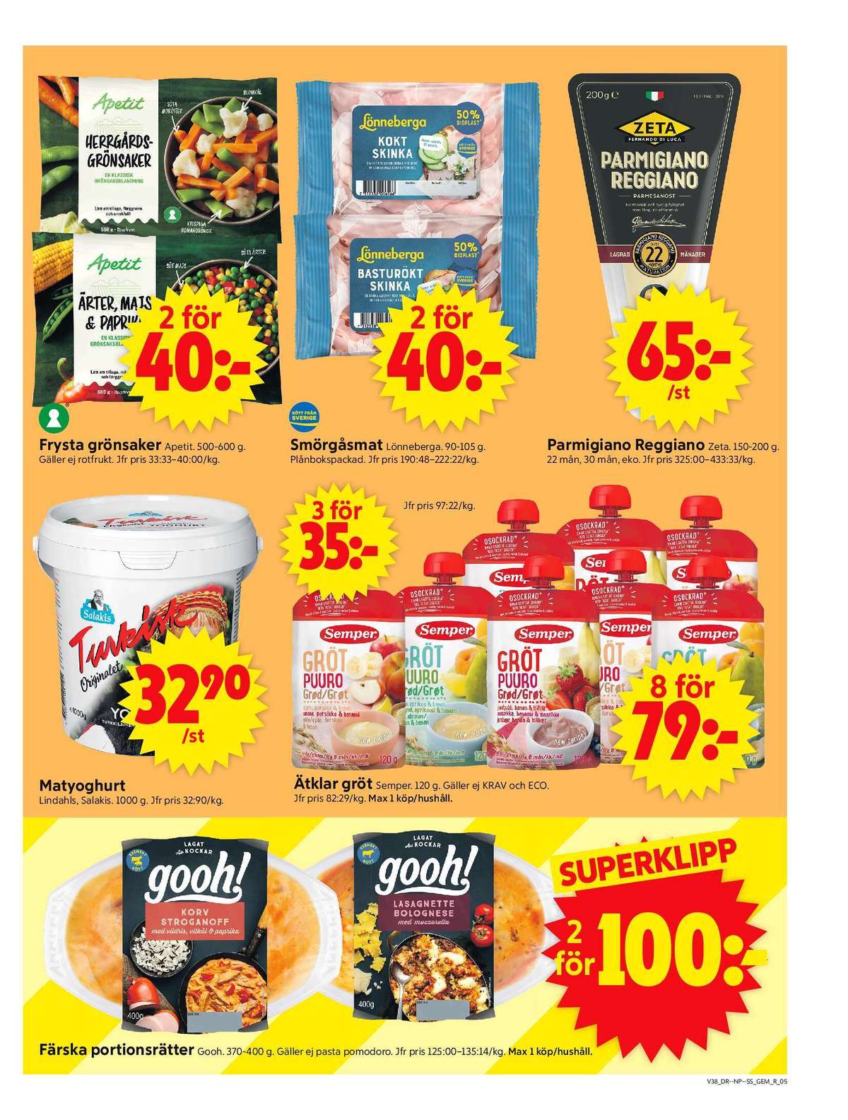 Se ICA Supermarket reklamblad för vecka 38 på Kampanjveckan.se. Se bra erbjudanden på många varor, t.ex. grönsaker apetit eller skinka lönneberga. Läs reklambladet här! Sida 5
