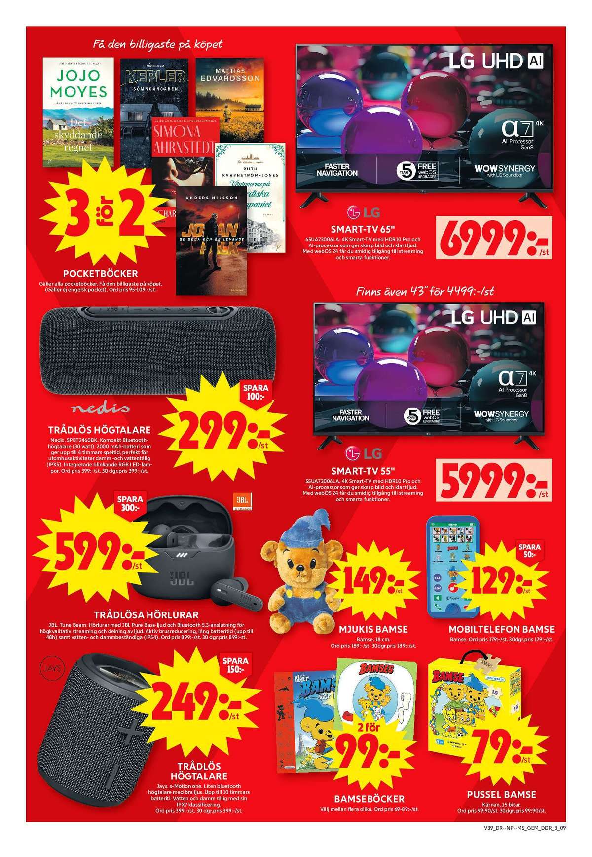Se ICA Maxi reklamblad för vecka 39 på Kampanjveckan.se. Se bra erbjudanden på många varor, t.ex. böcker okänd eller högtalare nedis. Läs reklambladet här! Sida 18
