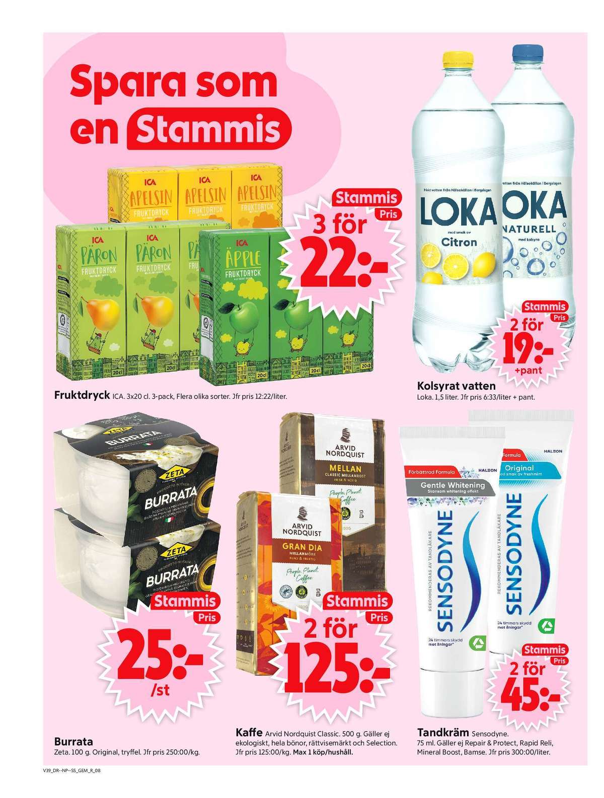 Se ICA Supermarket reklamblad för vecka 39 på Kampanjveckan.se. Se bra erbjudanden på många varor, t.ex. fruktdryck ica eller citron mineralvatten citron. Läs reklambladet här! Sida 10
