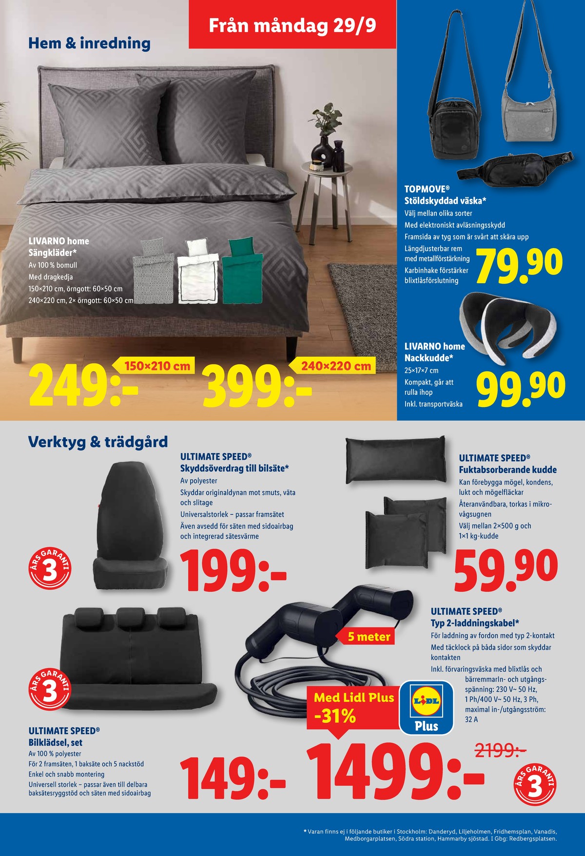 Se Lidl reklamblad för vecka 40 på Kampanjveckan.se. Se bra erbjudanden på många varor, t.ex. väskor topmove eller nackkudde livarno. Läs reklambladet här! Sida 19

