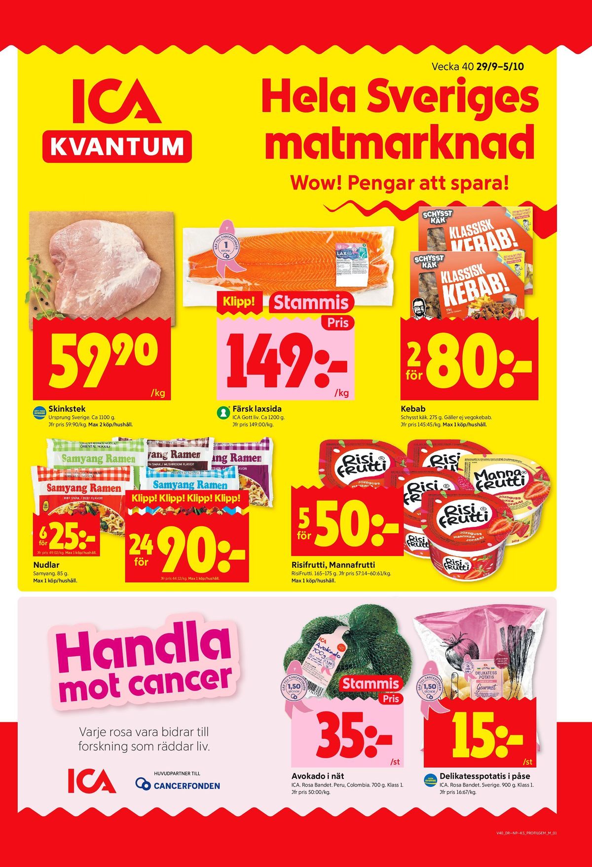 Se ICA Kvantum reklamblad för vecka 40 på Kampanjveckan.se. Se bra erbjudanden på många varor, t.ex. avocado ica eller potatis ica. Läs reklambladet här! Sida 1

