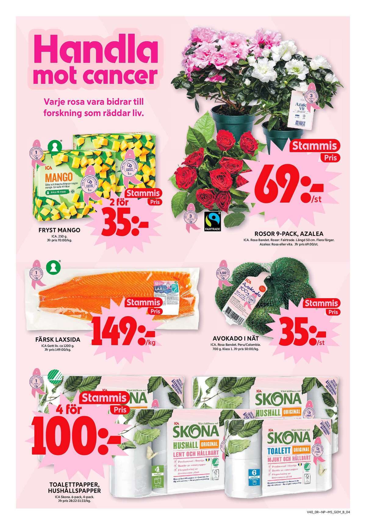 Se ICA Maxi reklamblad för vecka 40 på Kampanjveckan.se. Se bra erbjudanden på många varor, t.ex. hushållspapper skona eller avocado ica. Läs reklambladet här! Sida 4
