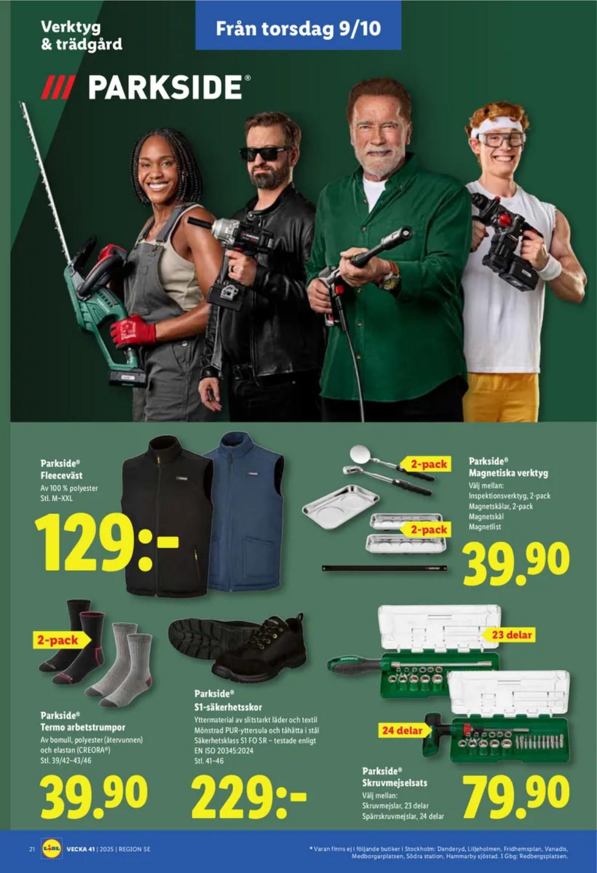 Se Lidl reklamblad för vecka 41 på Kampanjveckan.se. Se bra erbjudanden på många varor, t.ex. magnetskålar parkside eller magnetskålar parkside. Läs reklambladet här! Sida 23
