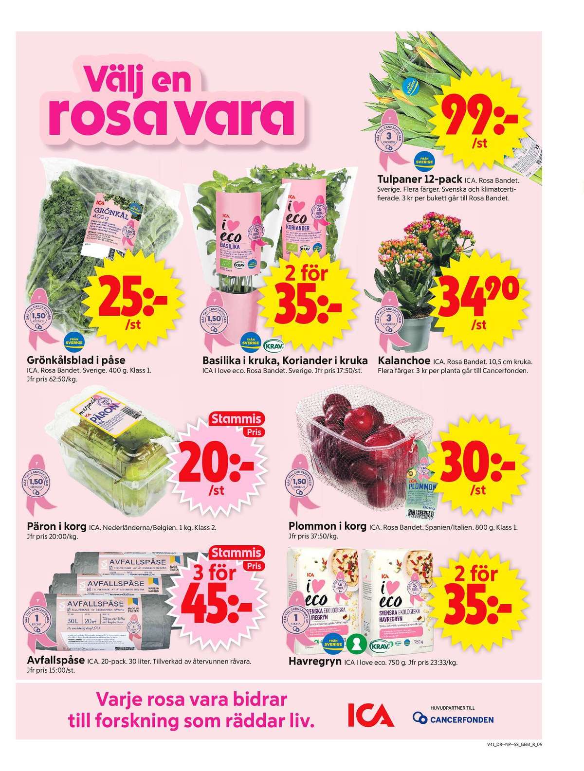 Se ICA Supermarket reklamblad för vecka 41 på Kampanjveckan.se. Se bra erbjudanden på många varor, t.ex. avfallspåsar ica eller päron ica. Läs reklambladet här! Sida 5
