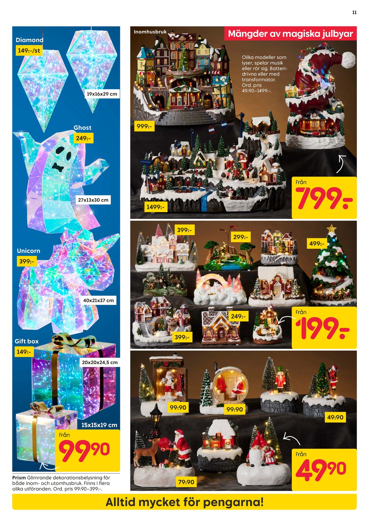 Se Rusta reklamblad för vecka 41 på Kampanjveckan.se. Se bra erbjudanden på många varor, t.ex. ljusdekoration okänd eller ljusdekoration okänd. Läs reklambladet här! Sida 11
