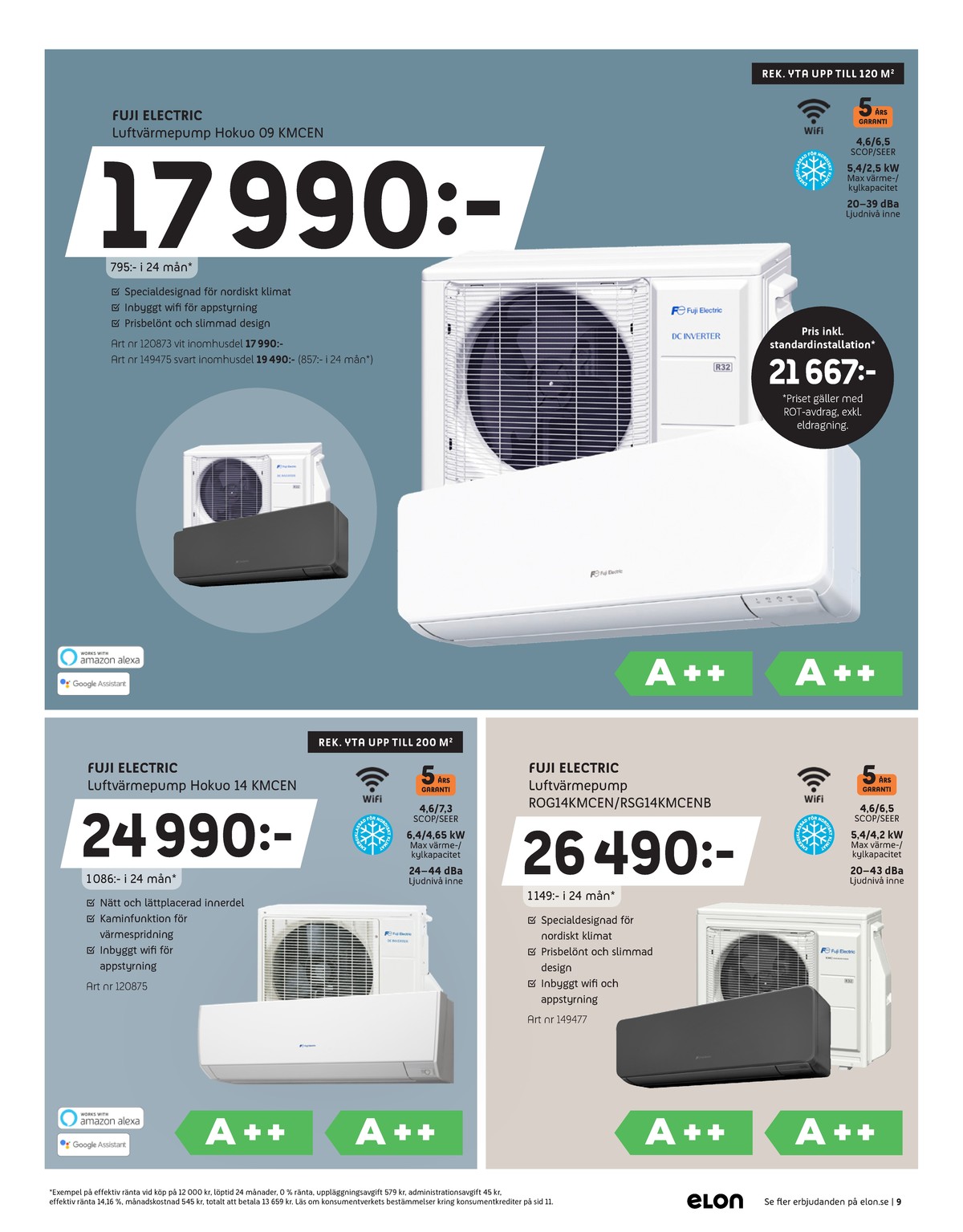 Se Elon reklamblad för vecka 42 på Kampanjveckan.se. Se bra erbjudanden på många varor, t.ex. luftvärmepump fuji eller luftvärmepump fuji. Läs reklambladet här! Sida 9
