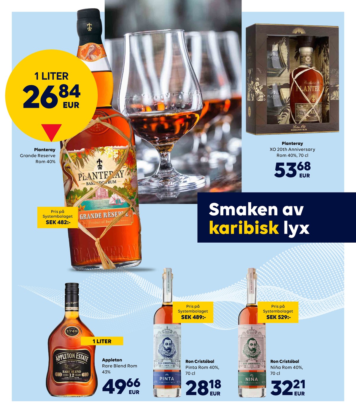 Se Scandlines Border Shop reklamblad för vecka 42 på Kampanjveckan.se. Se bra erbjudanden på många varor, t.ex. rom appleton eller rom pinta. Läs reklambladet här! Sida 11

