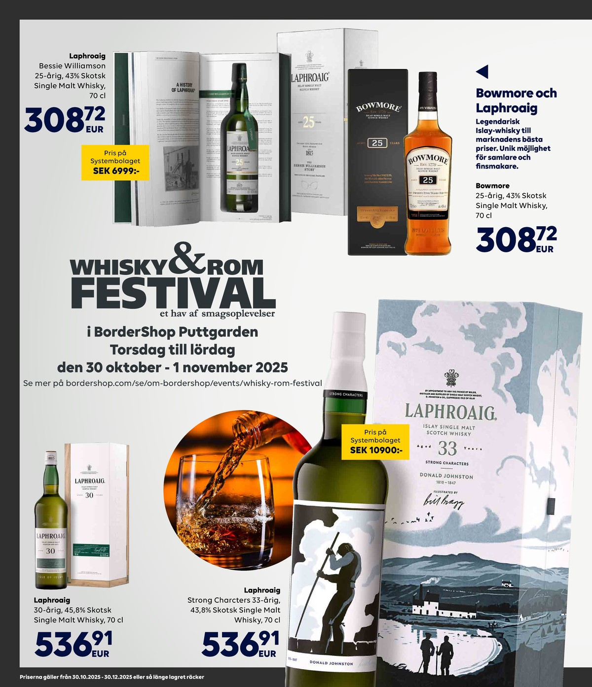 Se Scandlines Border Shop reklamblad för vecka 42 på Kampanjveckan.se. Se bra erbjudanden på många varor, t.ex. whisky 30 years eller whisky 25 years. Läs reklambladet här! Sida 14
