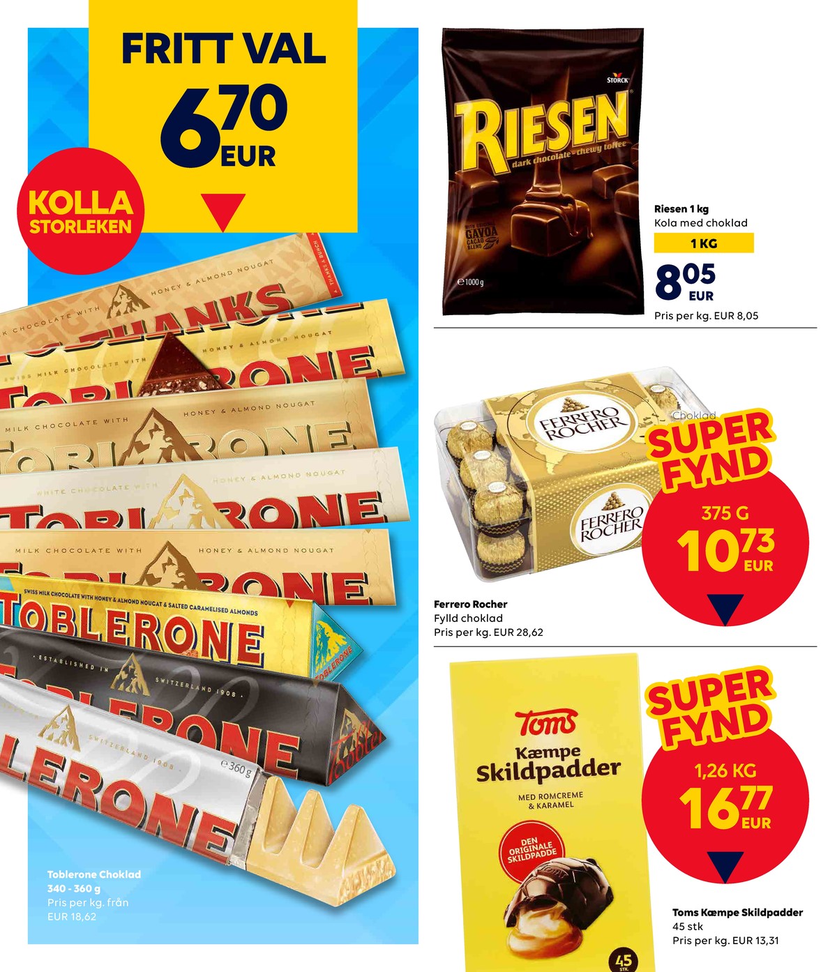 Se Scandlines Border Shop reklamblad för vecka 42 på Kampanjveckan.se. Se bra erbjudanden på många varor, t.ex. choklad white eller choklad dark chocolate. Läs reklambladet här! Sida 34
