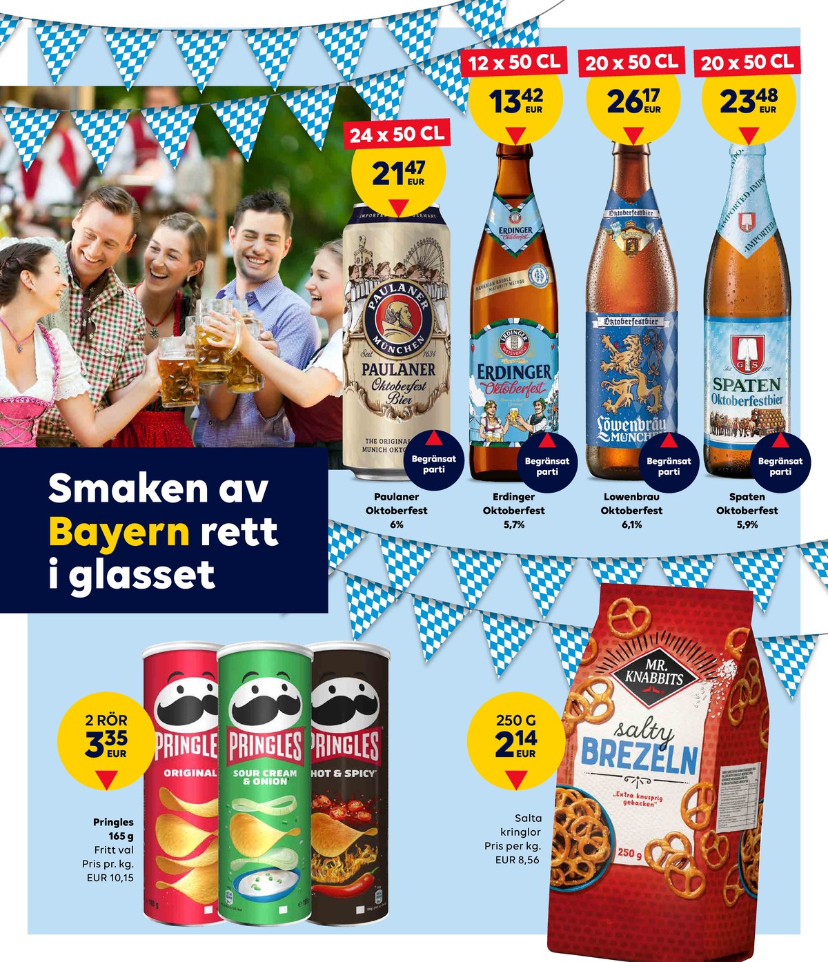 Se Scandlines Border Shop reklamblad för vecka 42 på Kampanjveckan.se. Se bra erbjudanden på många varor, t.ex. chips original pringles eller salta kringlor mr knabbits. Läs reklambladet här! Sida 5

