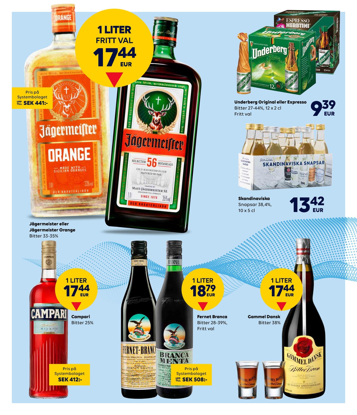 Se Scandlines Border Shop reklamblad för vecka 42 på Kampanjveckan.se. Se bra erbjudanden på många varor, t.ex. apéritif campari eller bitter fernet branca. Läs reklambladet här! Sida 7

