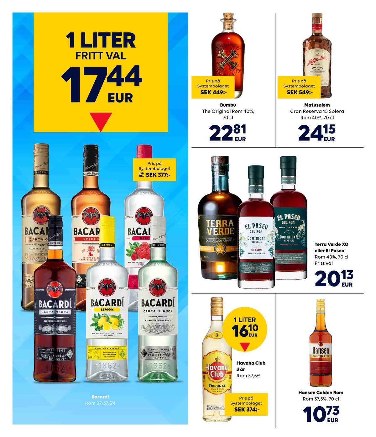 Se Scandlines Border Shop reklamblad för vecka 42 på Kampanjveckan.se. Se bra erbjudanden på många varor, t.ex. rom carta oro eller rom havana club. Läs reklambladet här! Sida 10
