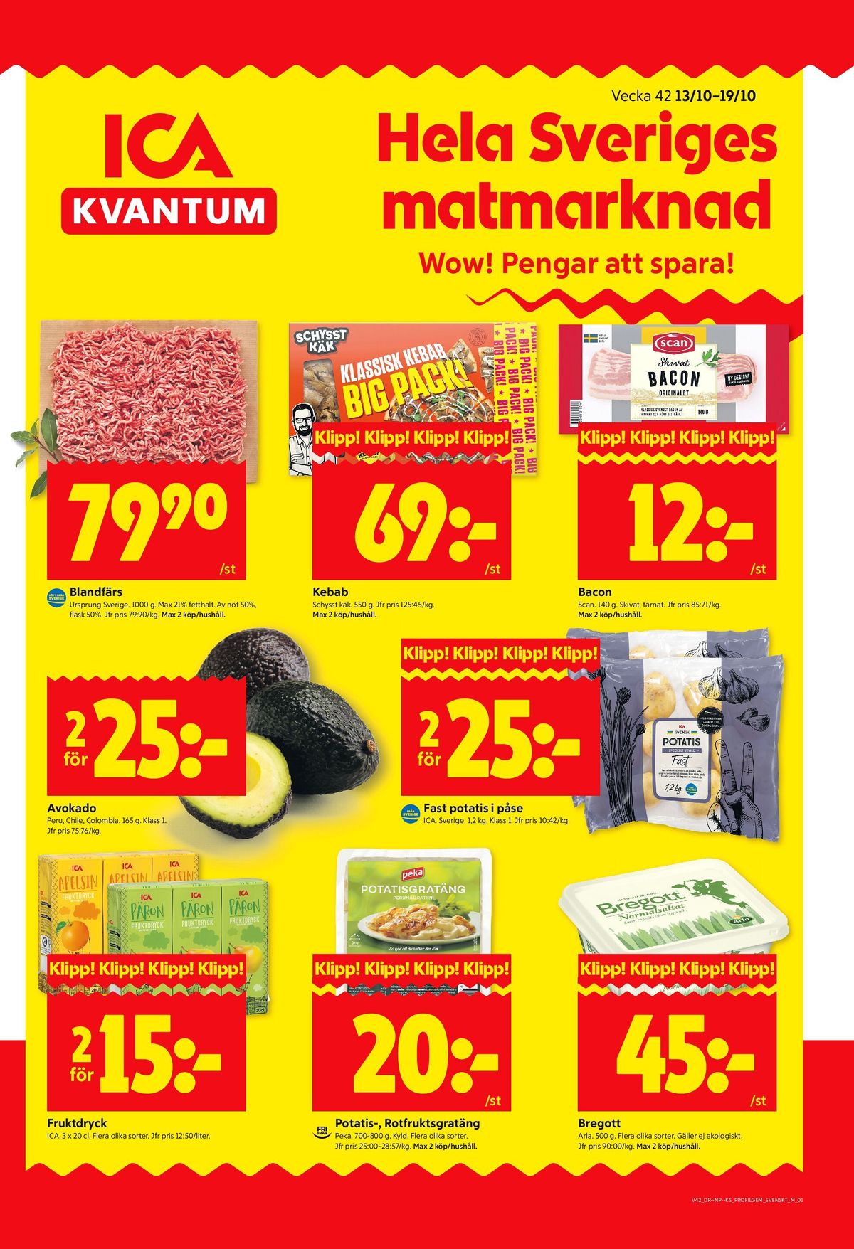 Se ICA Kvantum reklamblad för vecka 42 på Kampanjveckan.se. Se bra erbjudanden på många varor, t.ex. fruktdryck ica eller potatisgratäng peka. Läs reklambladet här! Sida 1
