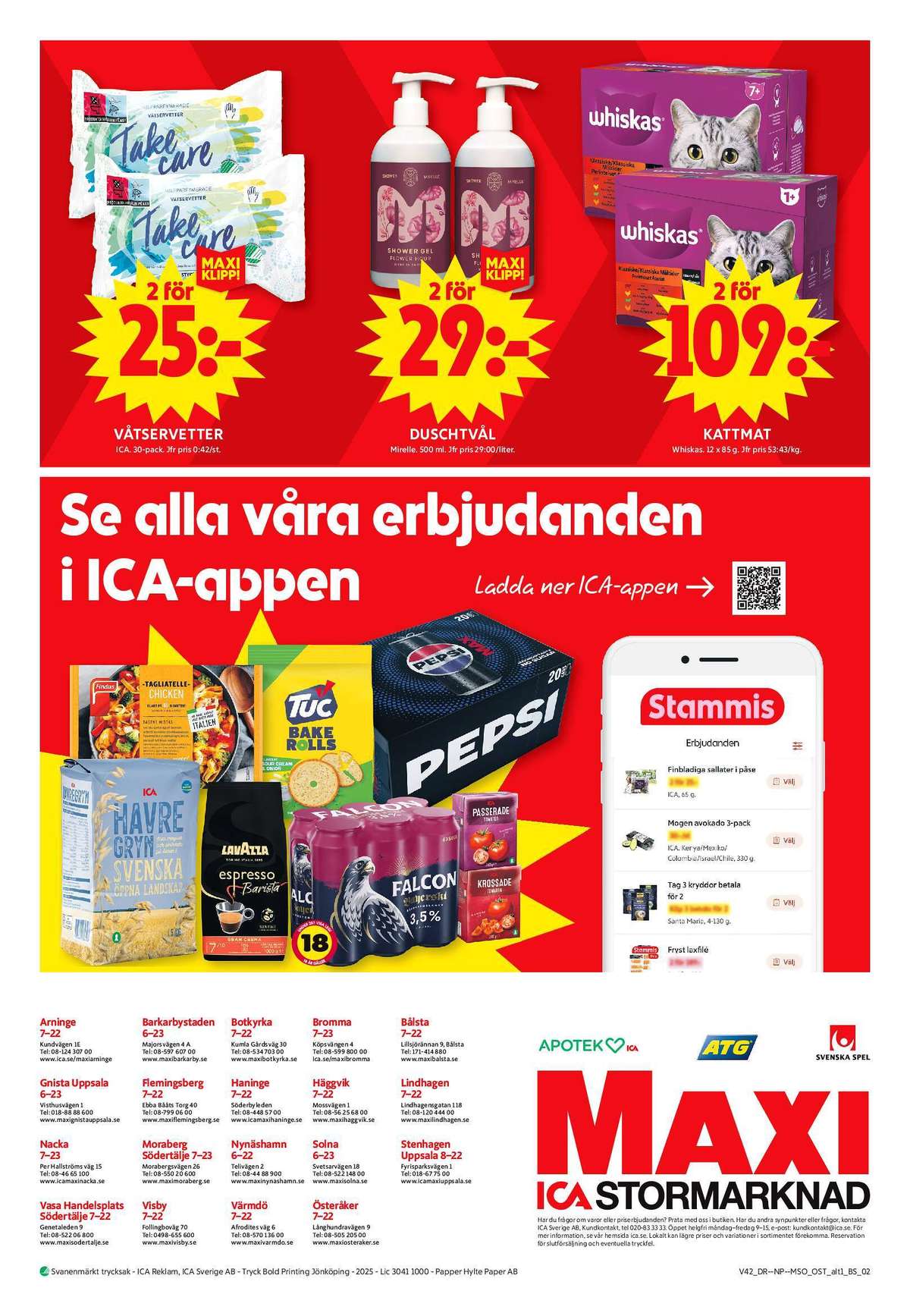 Se ICA Maxi reklamblad för vecka 42 på Kampanjveckan.se. Se bra erbjudanden på många varor, t.ex. våtservetter ica eller duschtvål mirelle. Läs reklambladet här! Sida 12
