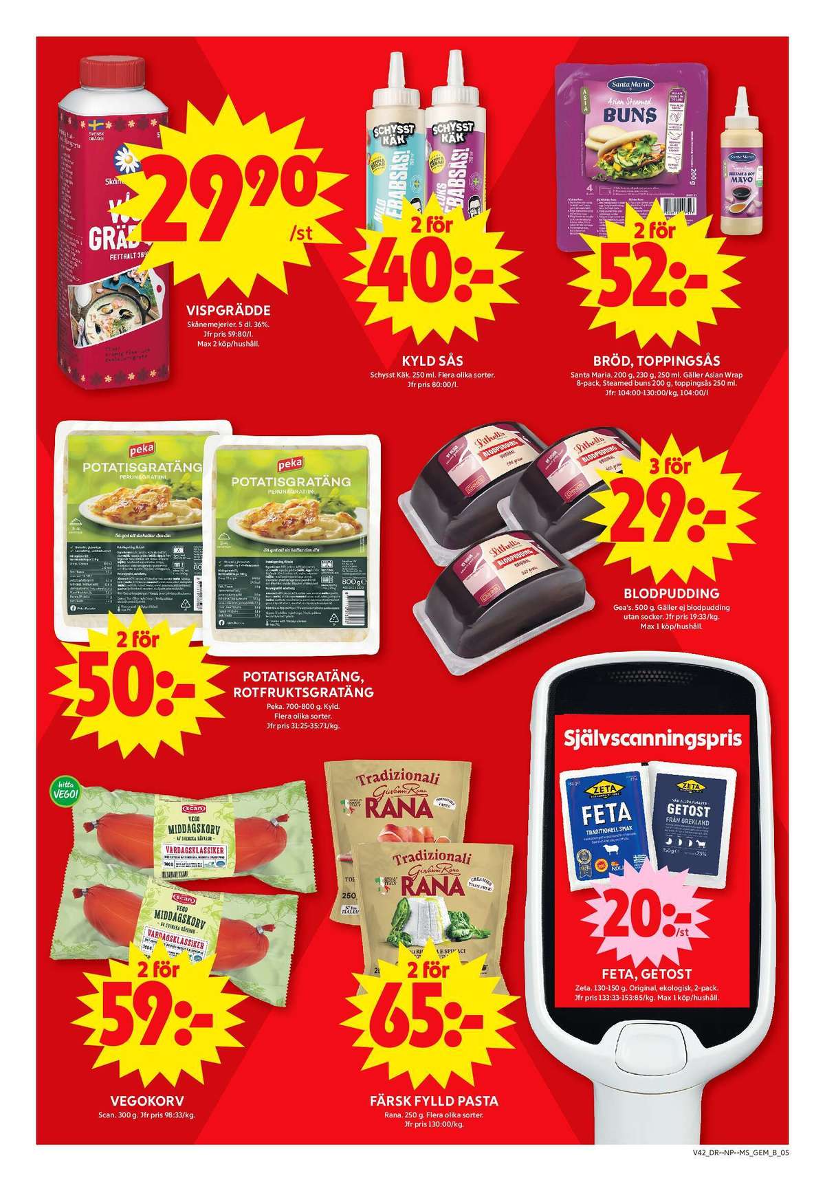 Se ICA Maxi reklamblad för vecka 42 på Kampanjveckan.se. Se bra erbjudanden på många varor, t.ex. vegokorv scan eller pasta rana. Läs reklambladet här! Sida 5
