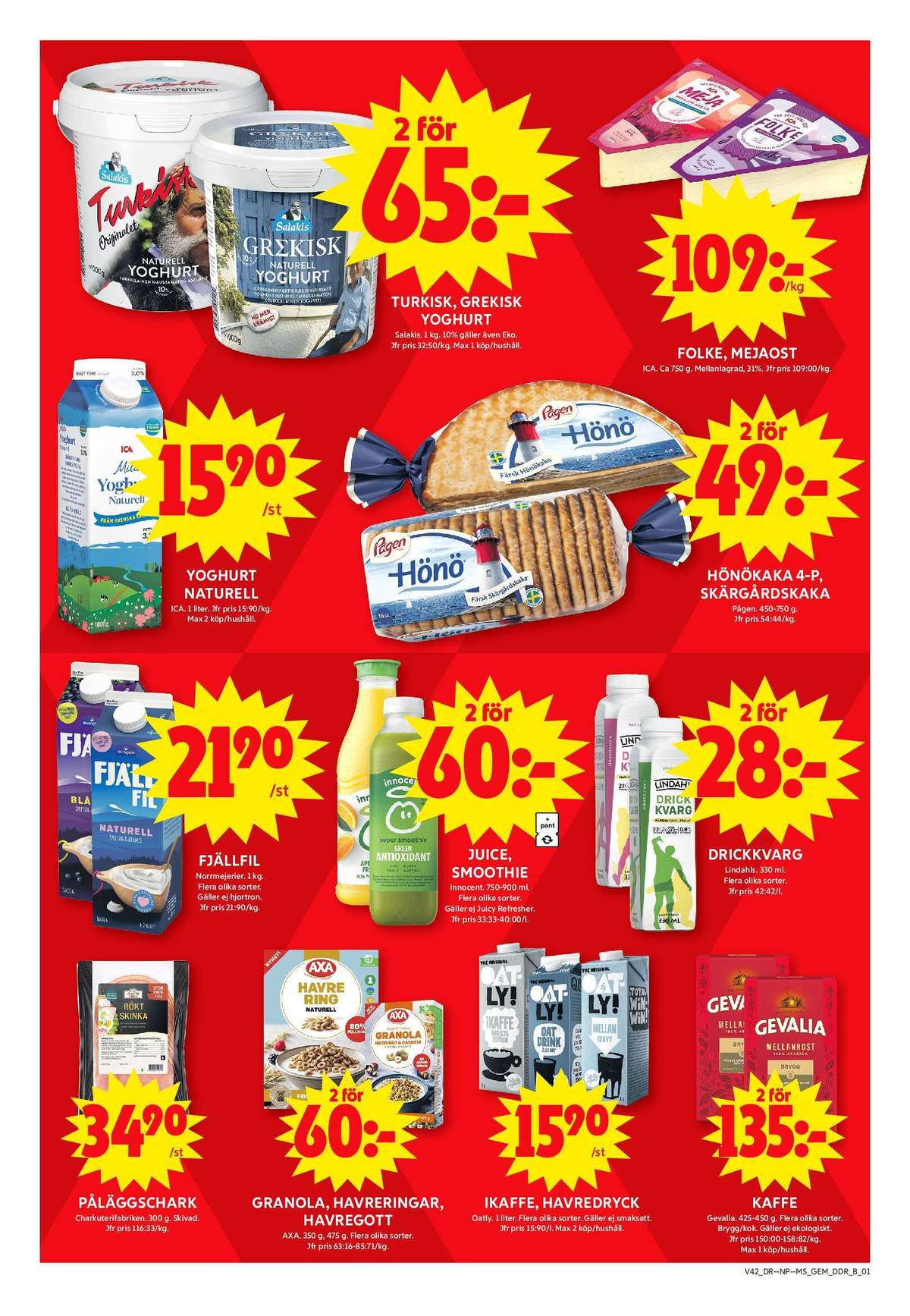 Se ICA Maxi reklamblad för vecka 42 på Kampanjveckan.se. Se bra erbjudanden på många varor, t.ex. skinka charkuterifabriken eller granola axa. Läs reklambladet här! Sida 8

