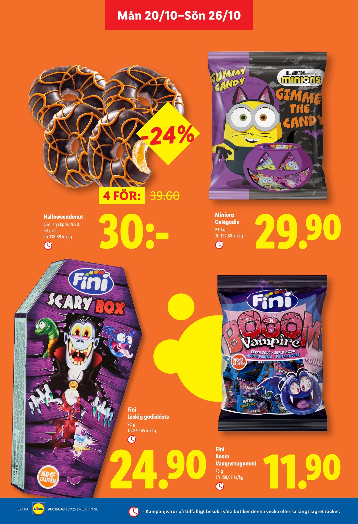 Se Lidl reklamblad för vecka 43 på Kampanjveckan.se. Se bra erbjudanden på många varor, t.ex. godispåsar boo eller butiksbakat kaffebröd lidl. Läs reklambladet här! Sida 11
