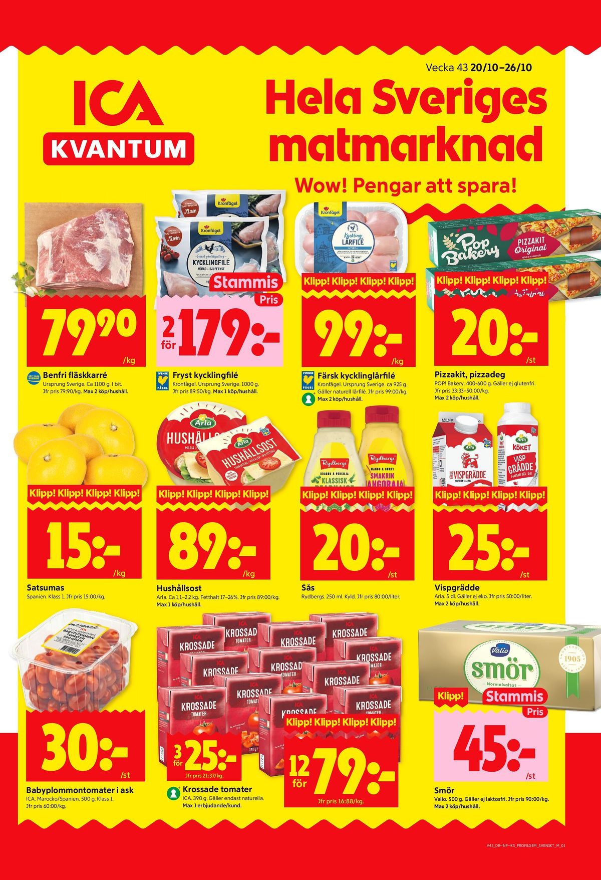 Se ICA Kvantum reklamblad för vecka 43 på Kampanjveckan.se. Se bra erbjudanden på många varor, t.ex. smör valio eller tomater ica. Läs reklambladet här! Sida 1
