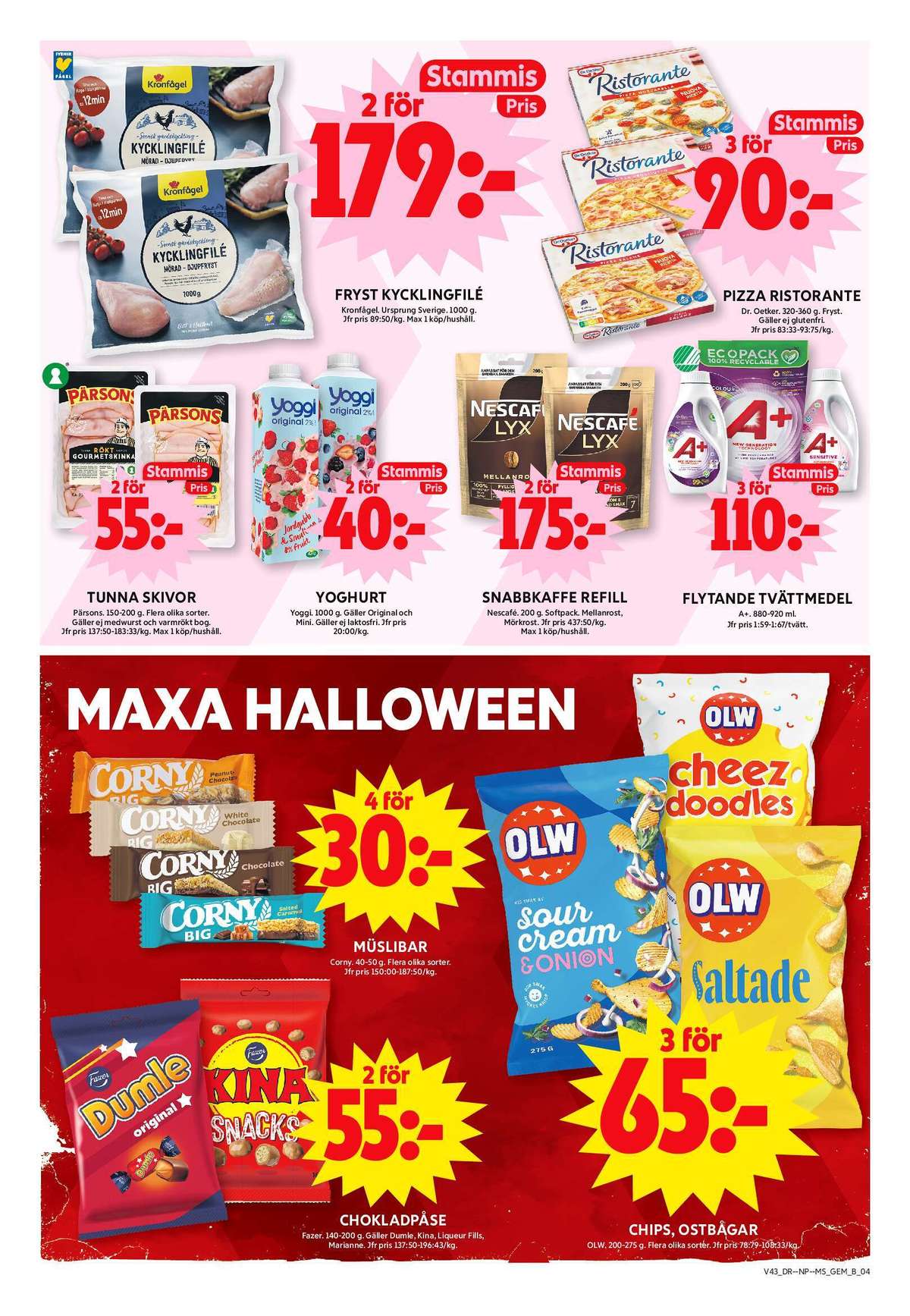 Se ICA Maxi reklamblad för vecka 43 på Kampanjveckan.se. Se bra erbjudanden på många varor, t.ex. godispåsar dumle eller godispåsar kina snacks. Läs reklambladet här! Sida 4
