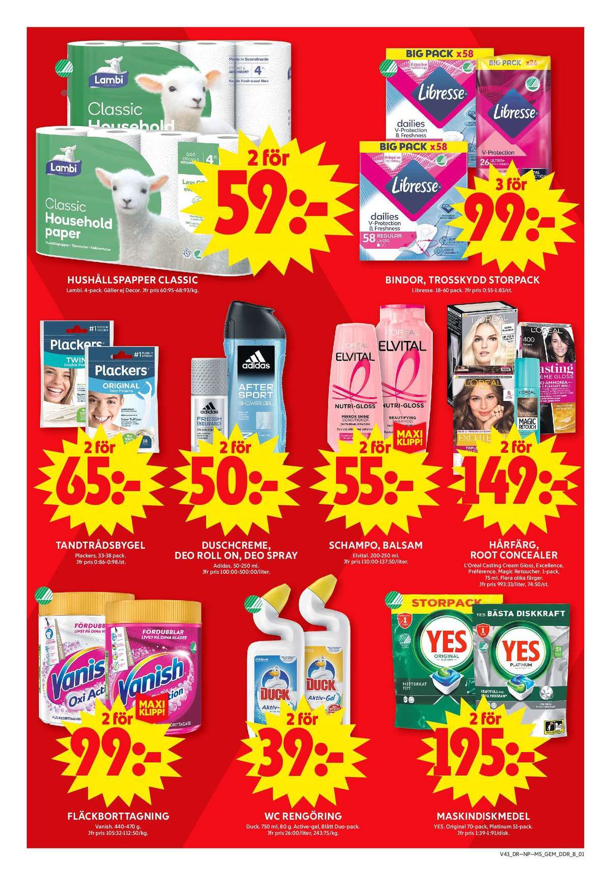 Se ICA Maxi reklamblad för vecka 43 på Kampanjveckan.se. Se bra erbjudanden på många varor, t.ex. fläckborttagning vanish oxi action eller wc rent duck. Läs reklambladet här! Sida 6
