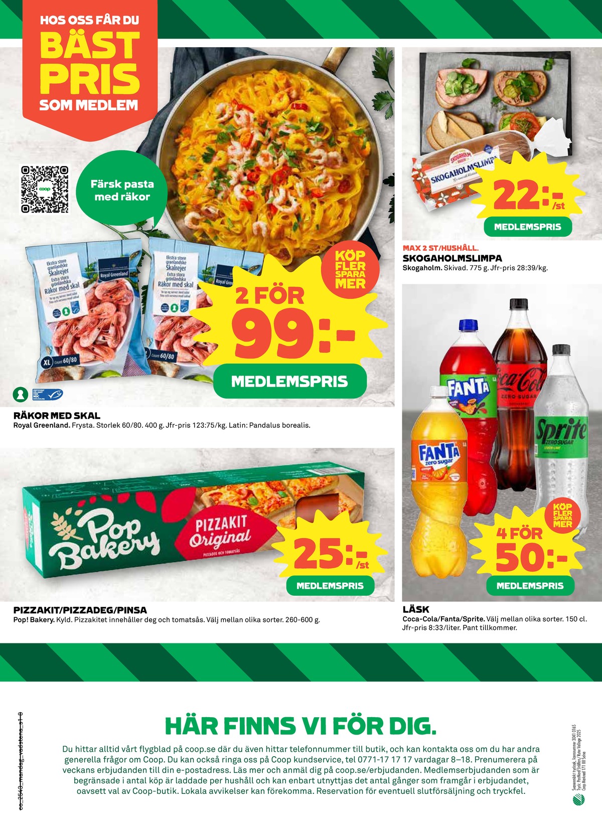 Se Coop reklamblad för vecka 43 på Kampanjveckan.se. Se bra erbjudanden på många varor, t.ex. pinsa pop eller pizza kit pop. Läs reklambladet här! Sida 8

