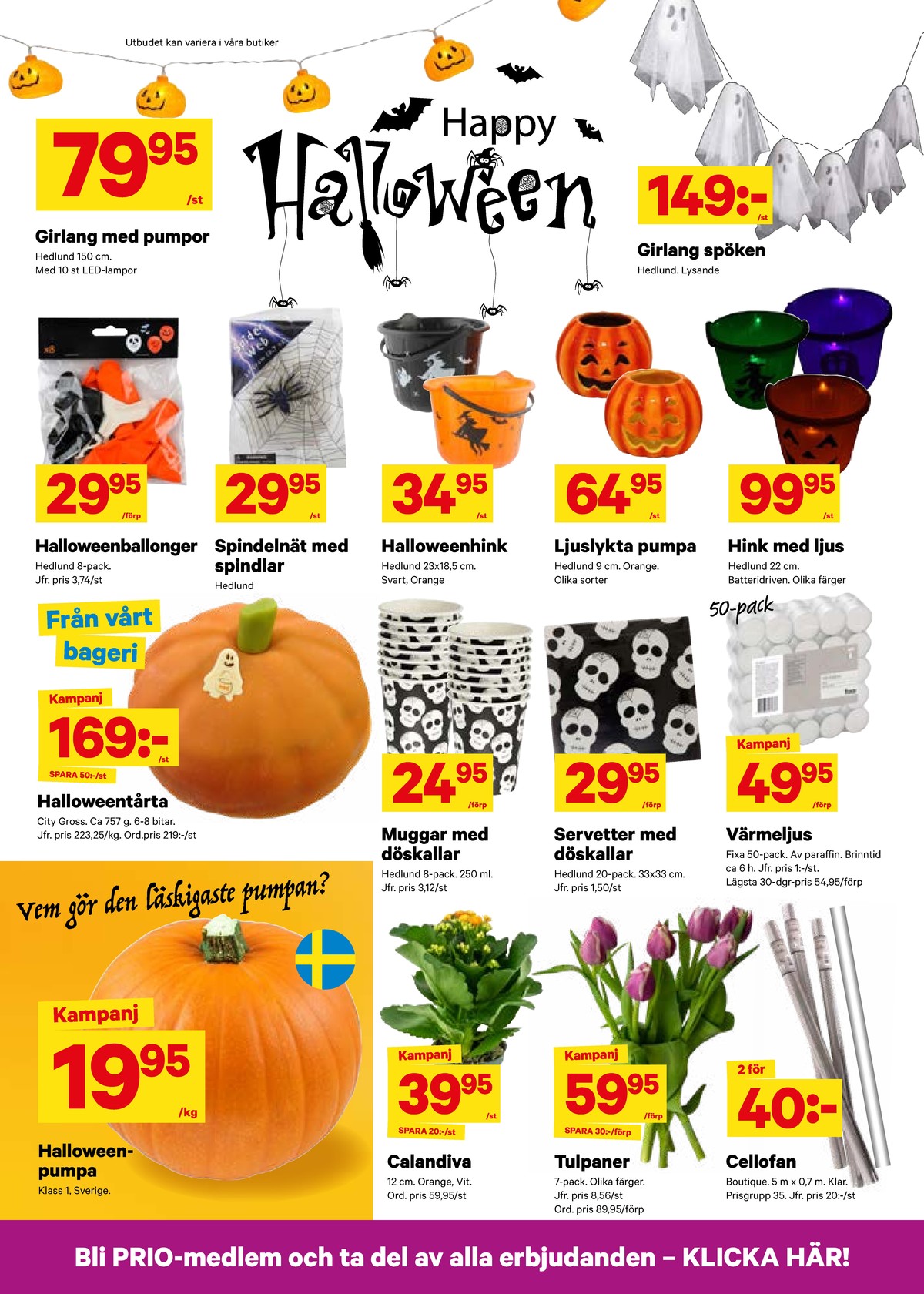 Se City Gross reklamblad för vecka 43 på Kampanjveckan.se. Se bra erbjudanden på många varor, t.ex. pumpa okänd eller krukväxt okänd. Läs reklambladet här! Sida 10
