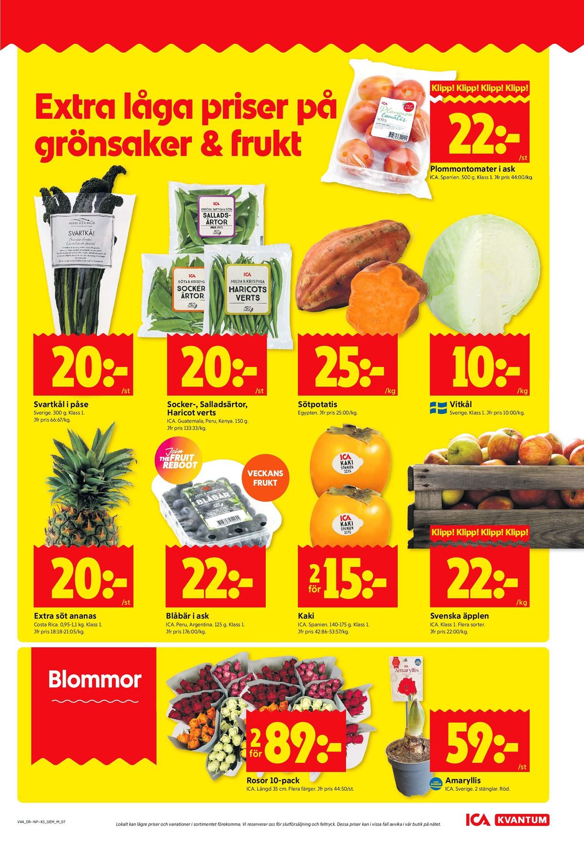 Se ICA Kvantum reklamblad för vecka 44 på Kampanjveckan.se. Se bra erbjudanden på många varor, t.ex. blommor ica eller krukväxt ica. Läs reklambladet här! Sida 7

