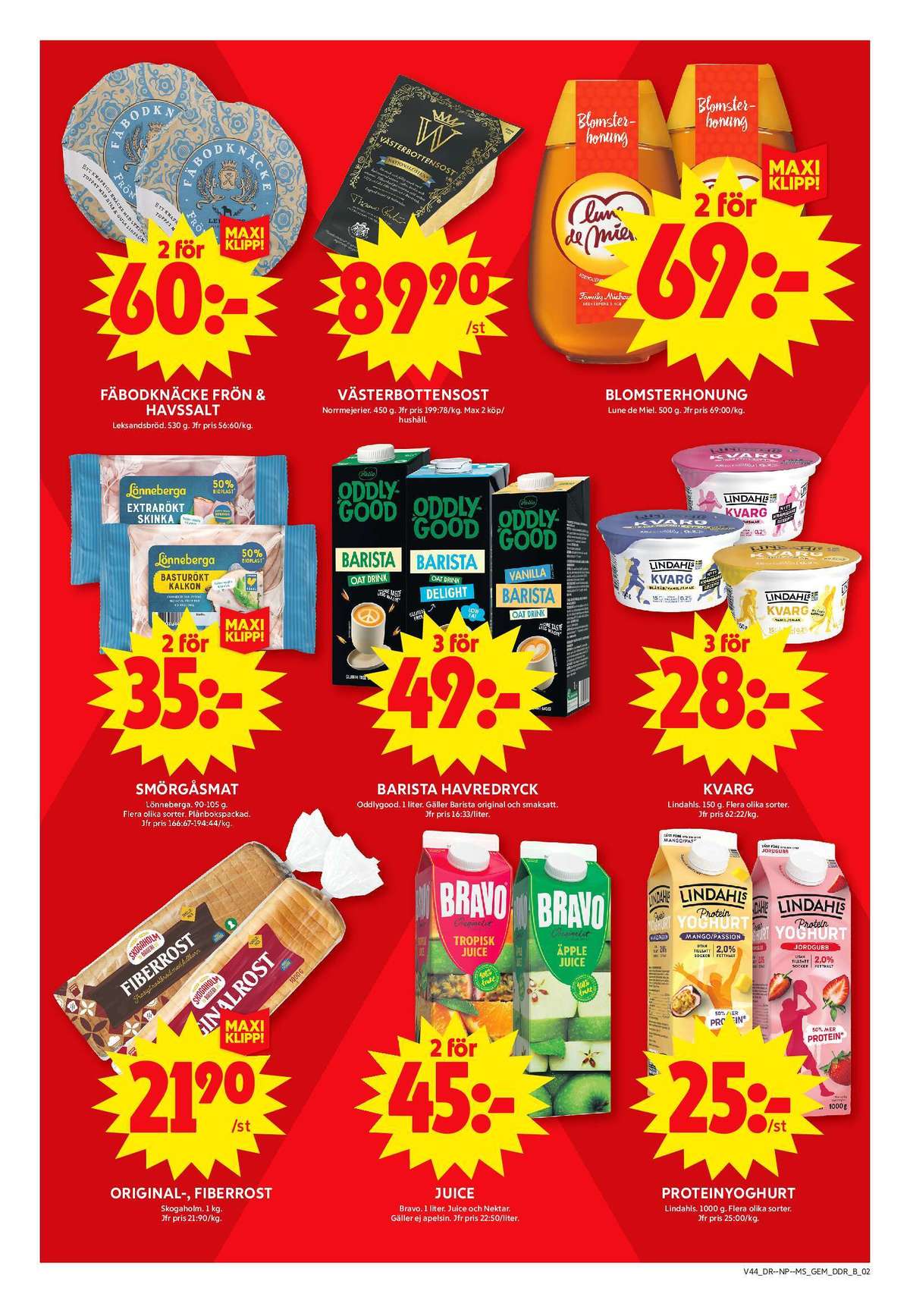 Se ICA Maxi reklamblad för vecka 44 på Kampanjveckan.se. Se bra erbjudanden på många varor, t.ex. toastbröd originalrost eller toastbröd fiberrost. Läs reklambladet här! Sida 7
