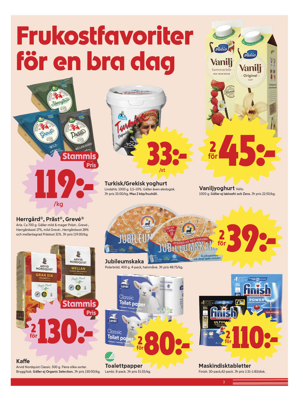 Se ICA Nära reklamblad för vecka 44 på Kampanjveckan.se. Se bra erbjudanden på många varor, t.ex. kaffe malet gran dia eller toalettpapper classic. Läs reklambladet här! Sida 3

