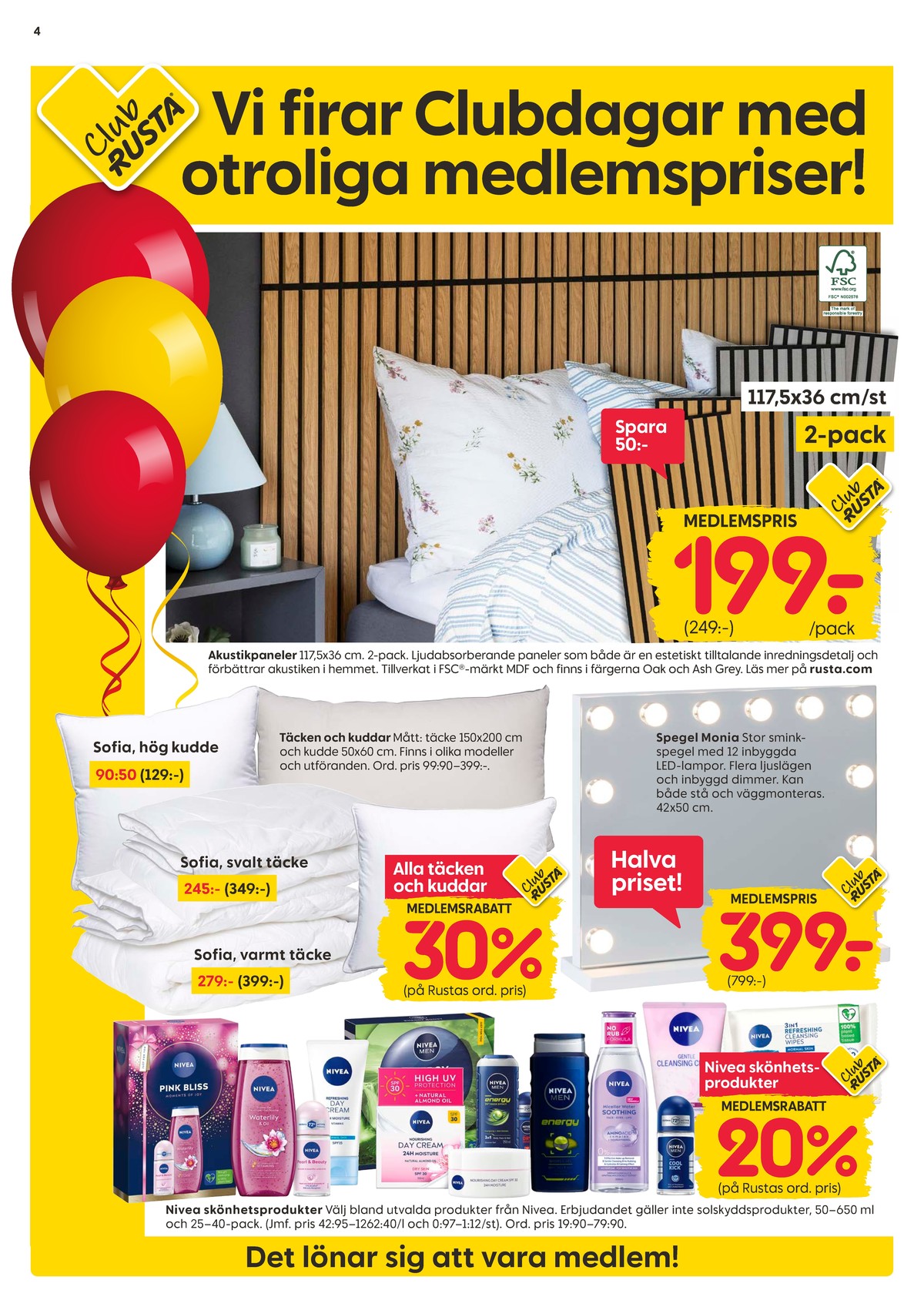 Se Rusta reklamblad för vecka 44 på Kampanjveckan.se. Se bra erbjudanden på många varor, t.ex. täcke okänd eller täcke okänd. Läs reklambladet här! Sida 4
