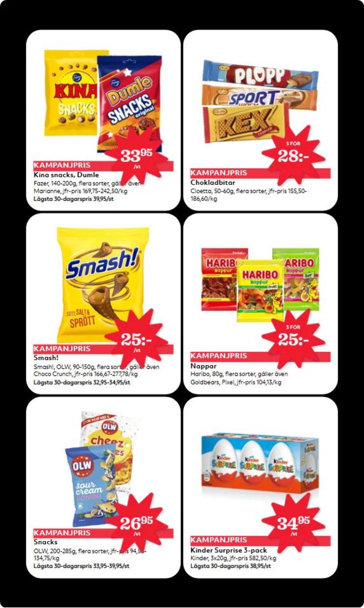 Se Hemköp reklamblad för vecka 44 på Kampanjveckan.se. Se bra erbjudanden på många varor, t.ex. chips sourcream & onion olw eller snacks smash. Läs reklambladet här! Sida 9
