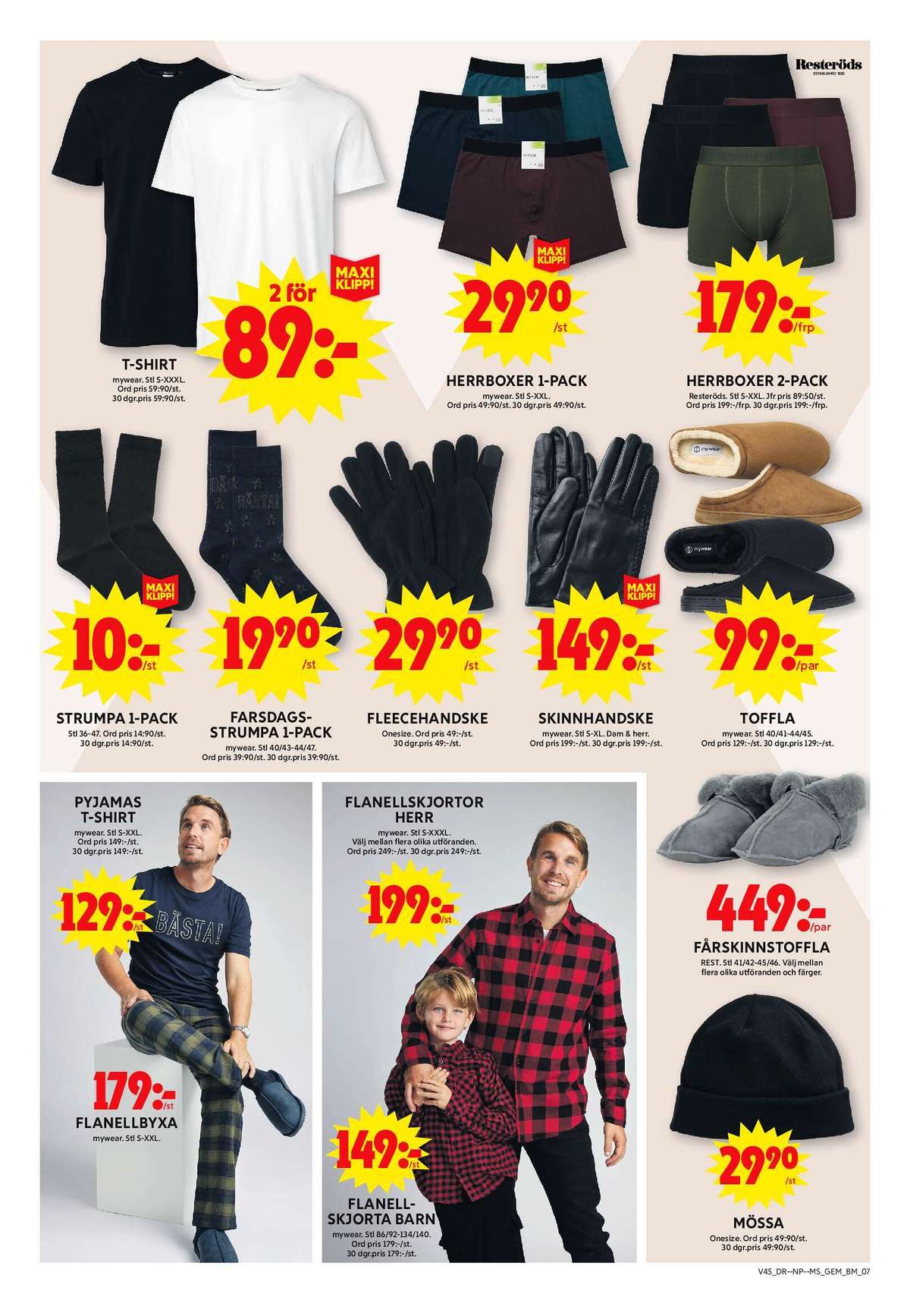 Se ICA Maxi reklamblad för vecka 45 på Kampanjveckan.se. Se bra erbjudanden på många varor, t.ex. t-shirts mywear eller boxer mywear. Läs reklambladet här! Sida 11

