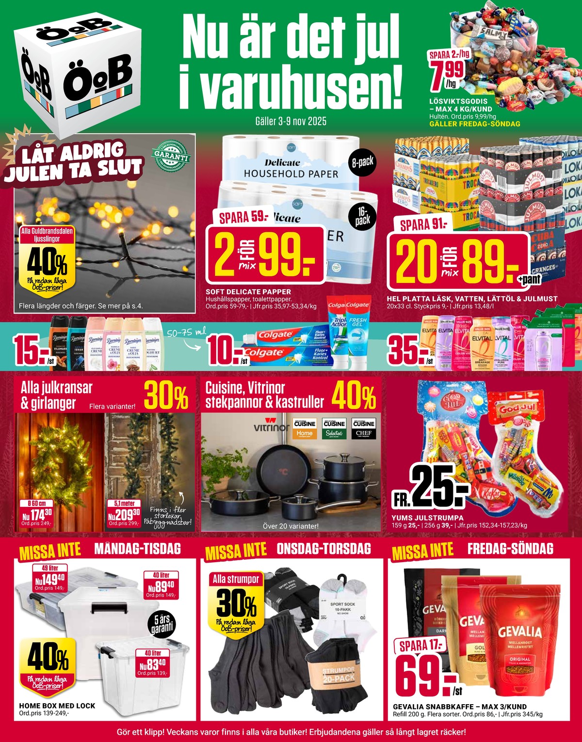 ÖoB reklamblad. Giltig: 03/11/25 - 09/11/25