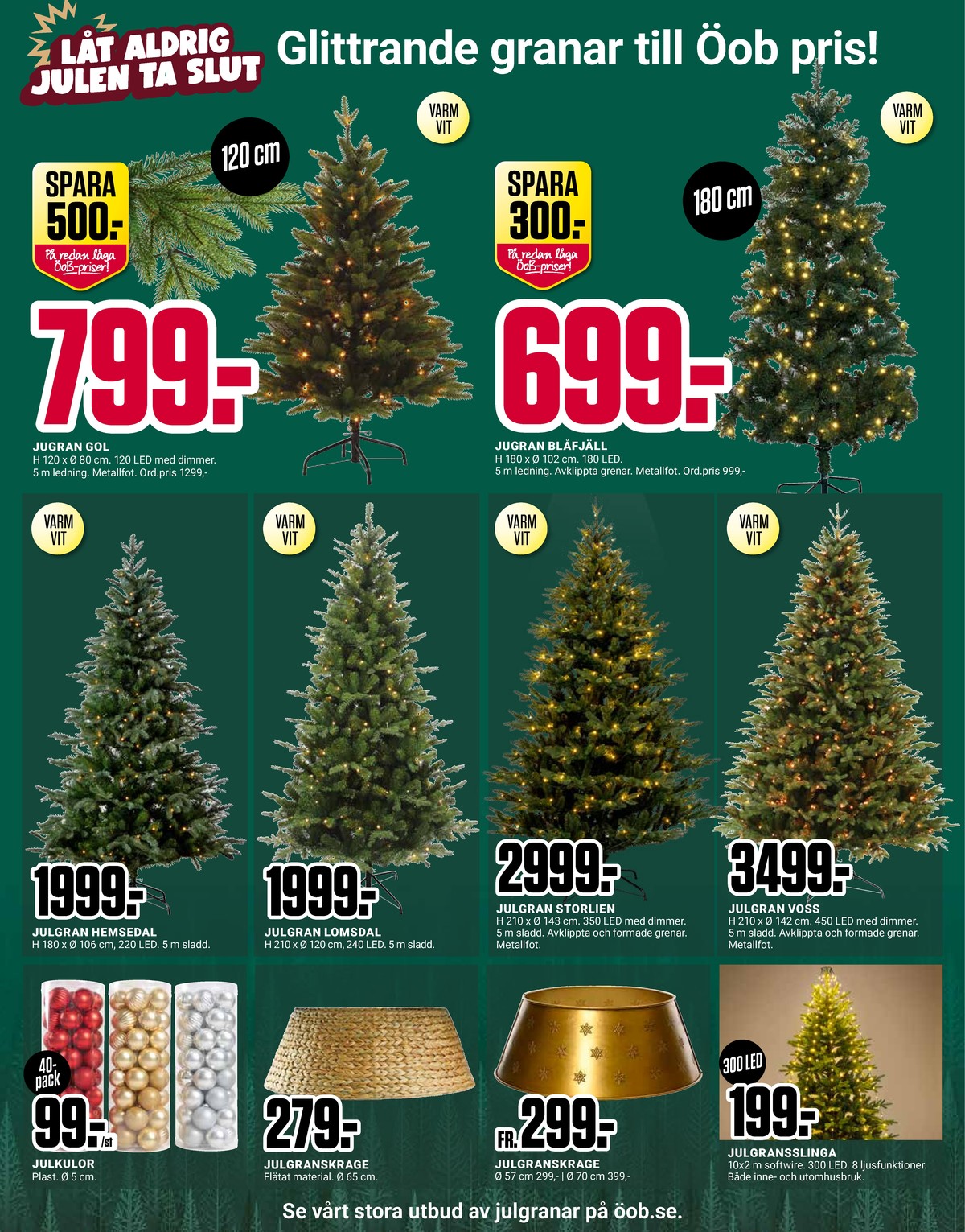 Se ÖoB reklamblad för vecka 45 på Kampanjveckan.se. Se bra erbjudanden på många varor, t.ex. julgran okänd eller julgran okänd. Läs reklambladet här! Sida 8
