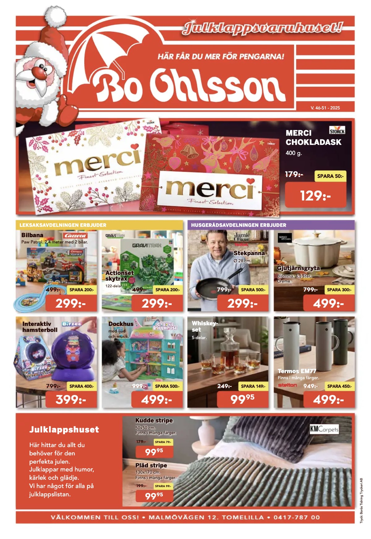 Bo Ohlsson reklamblad. Giltig: 11/11/25 - 21/12/25