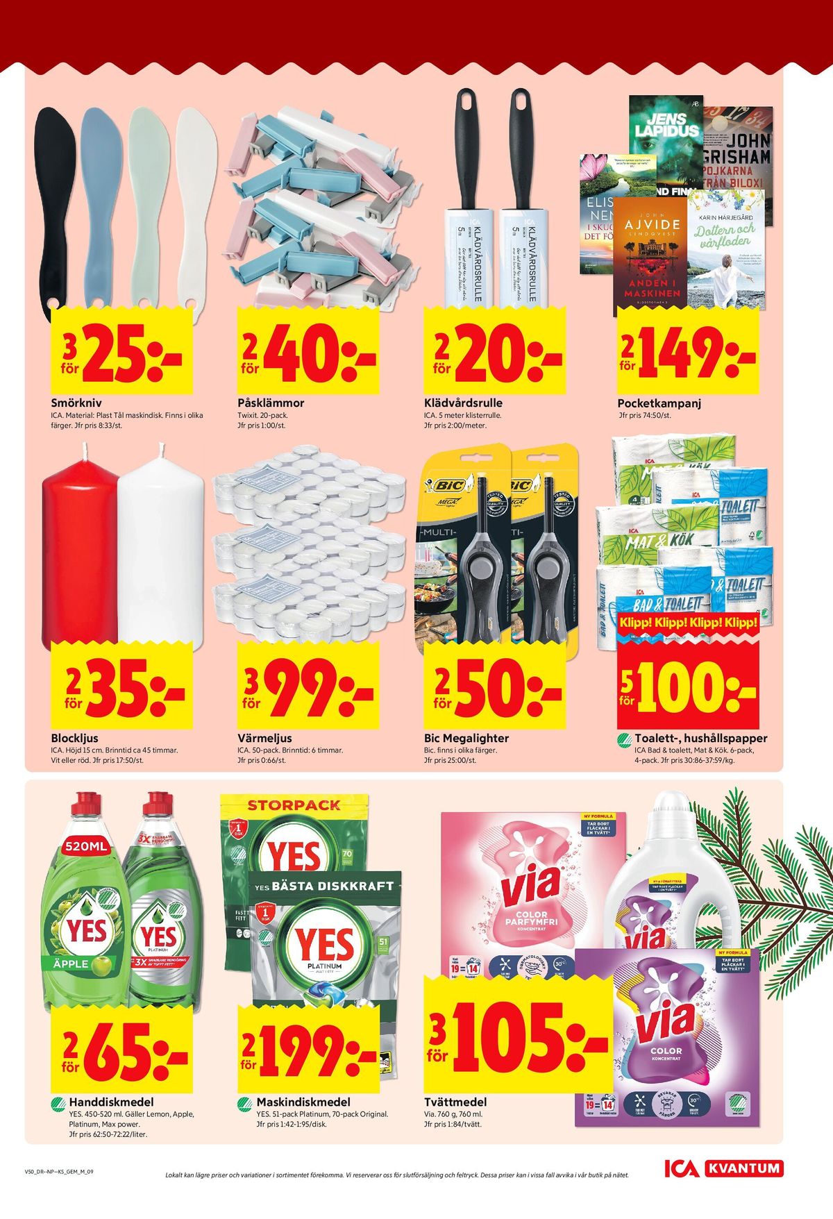 Se ICA Kvantum reklamblad för vecka 50 på Kampanjveckan.se. Se bra erbjudanden på många varor, t.ex. knivar ica eller påsklämmor twixit. Läs reklambladet här! Sida 9
