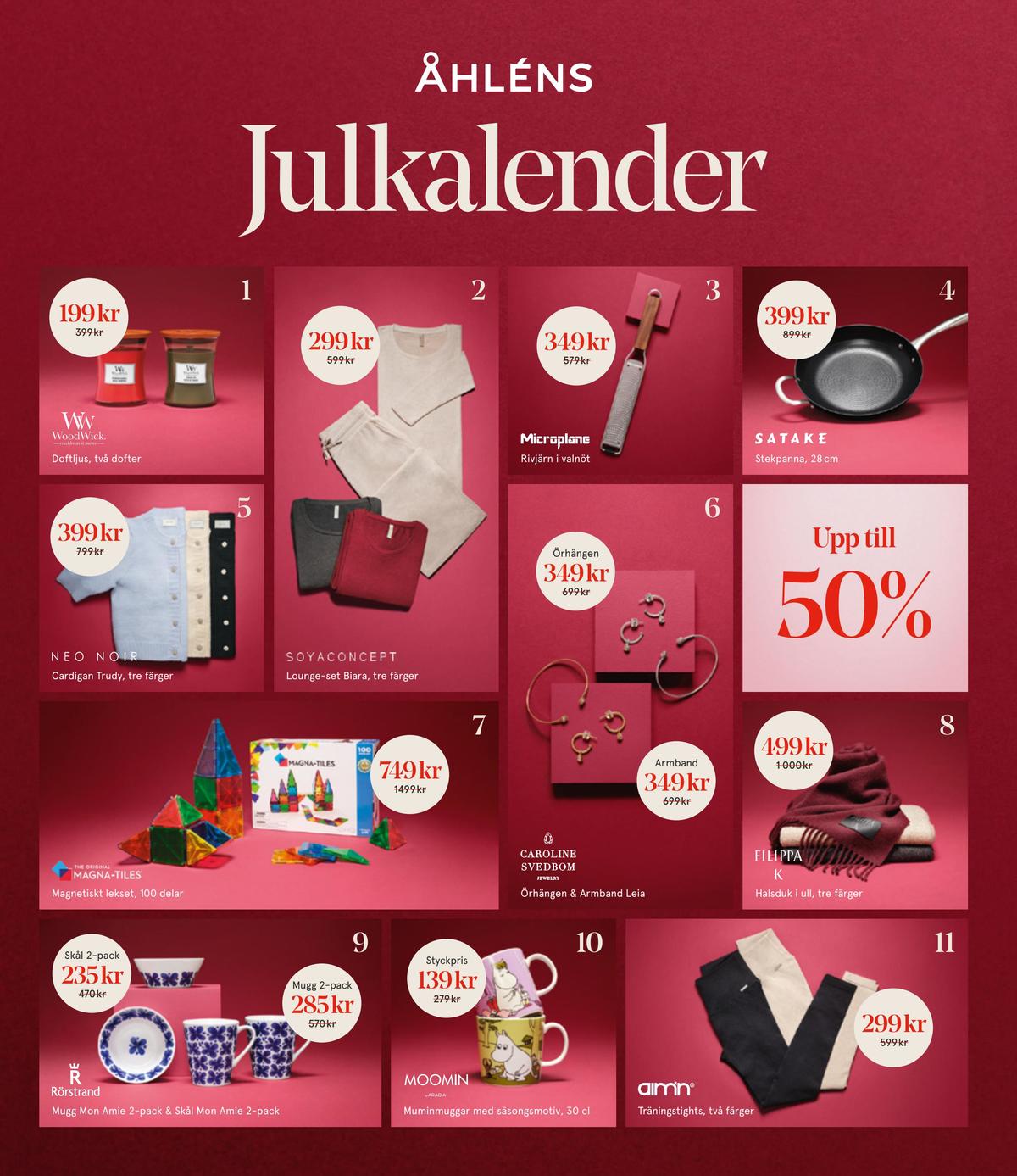 Se Åhlens reklamblad för vecka 51 på Kampanjveckan.se. Se bra erbjudanden på många varor. Läs reklambladet här! Sida 122