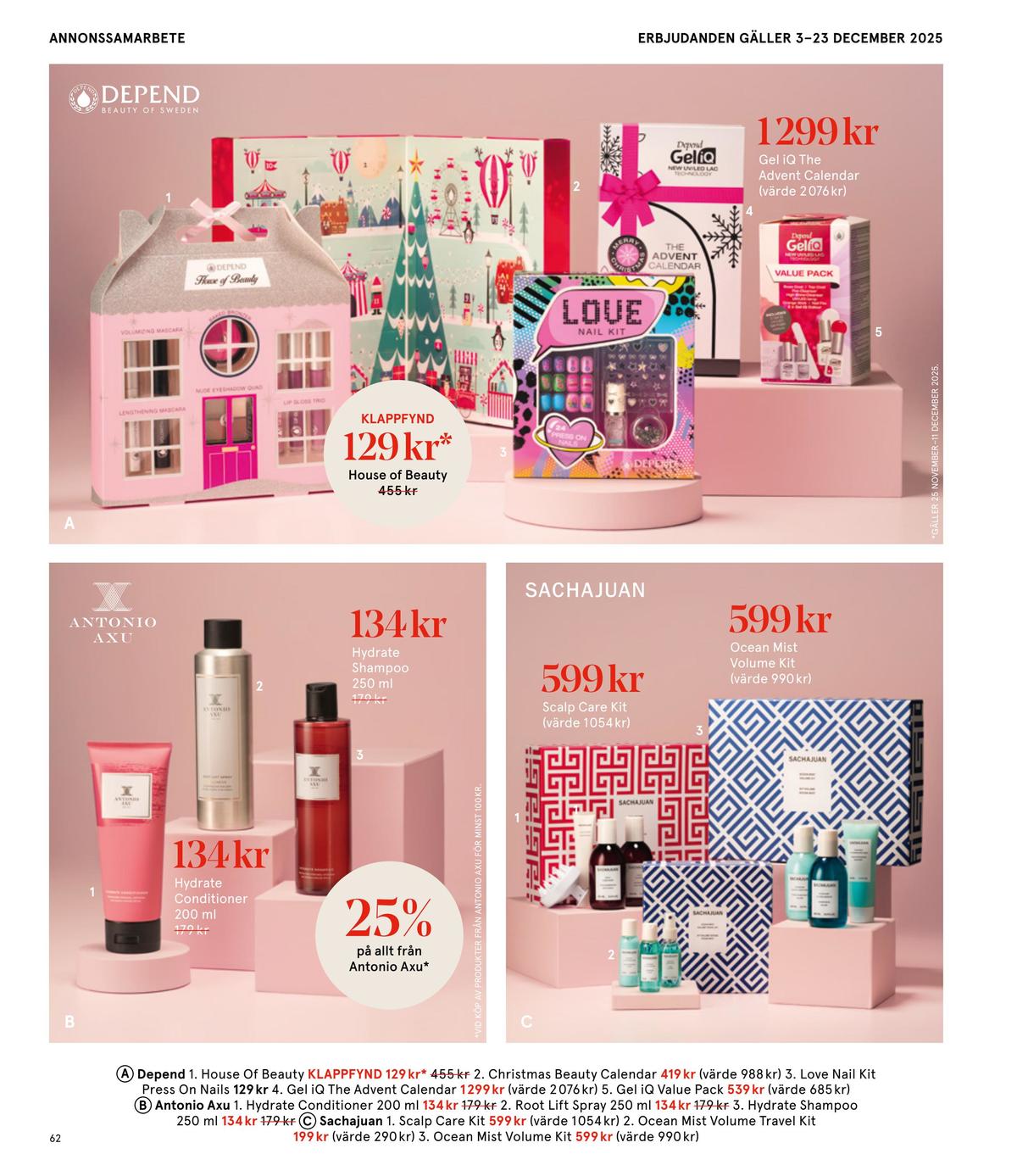 Se Åhlens reklamblad för vecka 51 på Kampanjveckan.se. Se bra erbjudanden på många varor. Läs reklambladet här! Sida 62