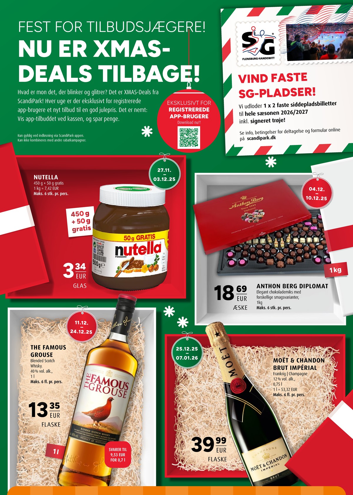 Se Scandinavian Park reklamblad för vecka 51 på Kampanjveckan.se. Se bra erbjudanden på många varor, t.ex. chokladpålägg nugatti eller chokladask diplomat. Läs reklambladet här! Sida 38
