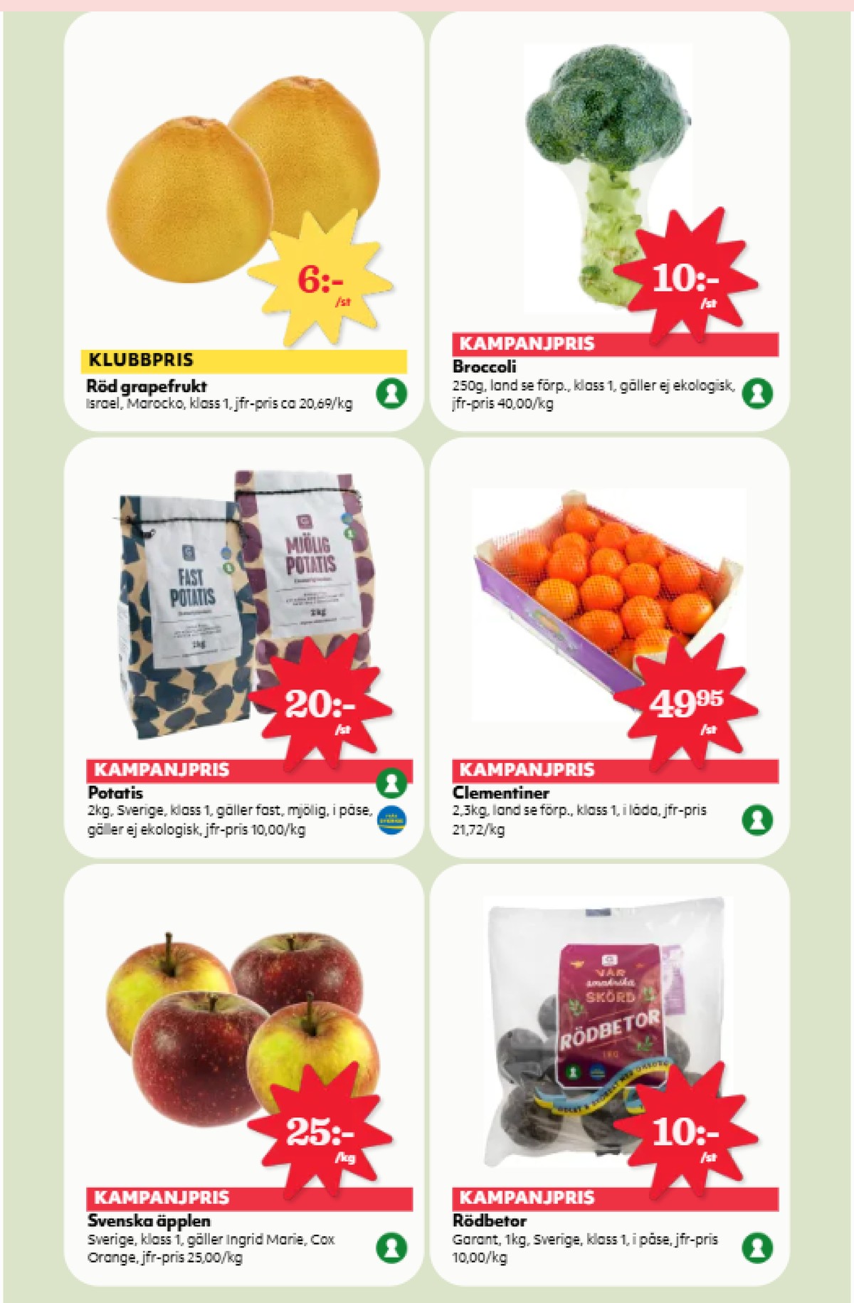 Se Hemköp reklamblad för vecka 51 på Kampanjveckan.se. Se bra erbjudanden på många varor, t.ex. Äpplen okänd eller rödbetor garant. Läs reklambladet här! Sida 5
