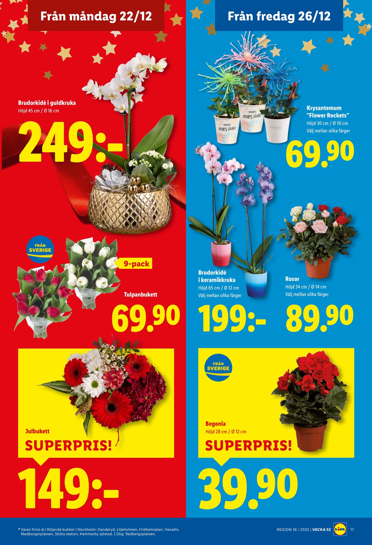 Se Lidl reklamblad för vecka 52 på Kampanjveckan.se. Se bra erbjudanden på många varor, t.ex. krukväxt okänd eller krukväxt okänd. Läs reklambladet här! Sida 18
