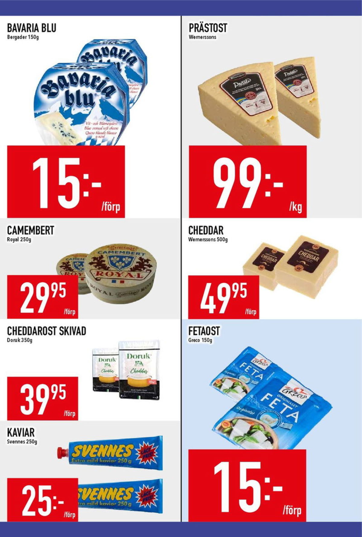 Se MatDax reklamblad för vecka 52 på Kampanjveckan.se. Se bra erbjudanden på många varor, t.ex. fetaost greco eller cheddar wernerssons. Läs reklambladet här! Sida 14

