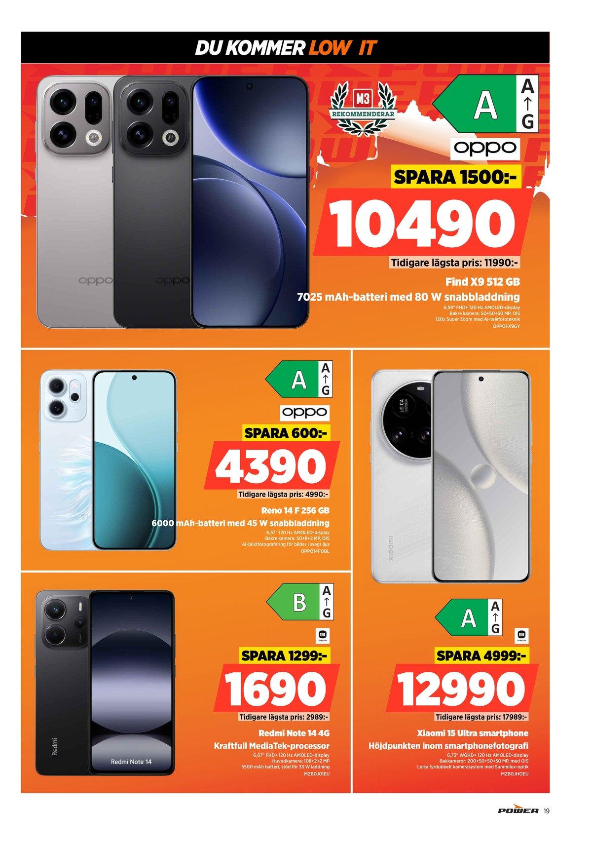 Se Power reklamblad för vecka 52 på Kampanjveckan.se. Se bra erbjudanden på många varor. Läs reklambladet här! Sida 19