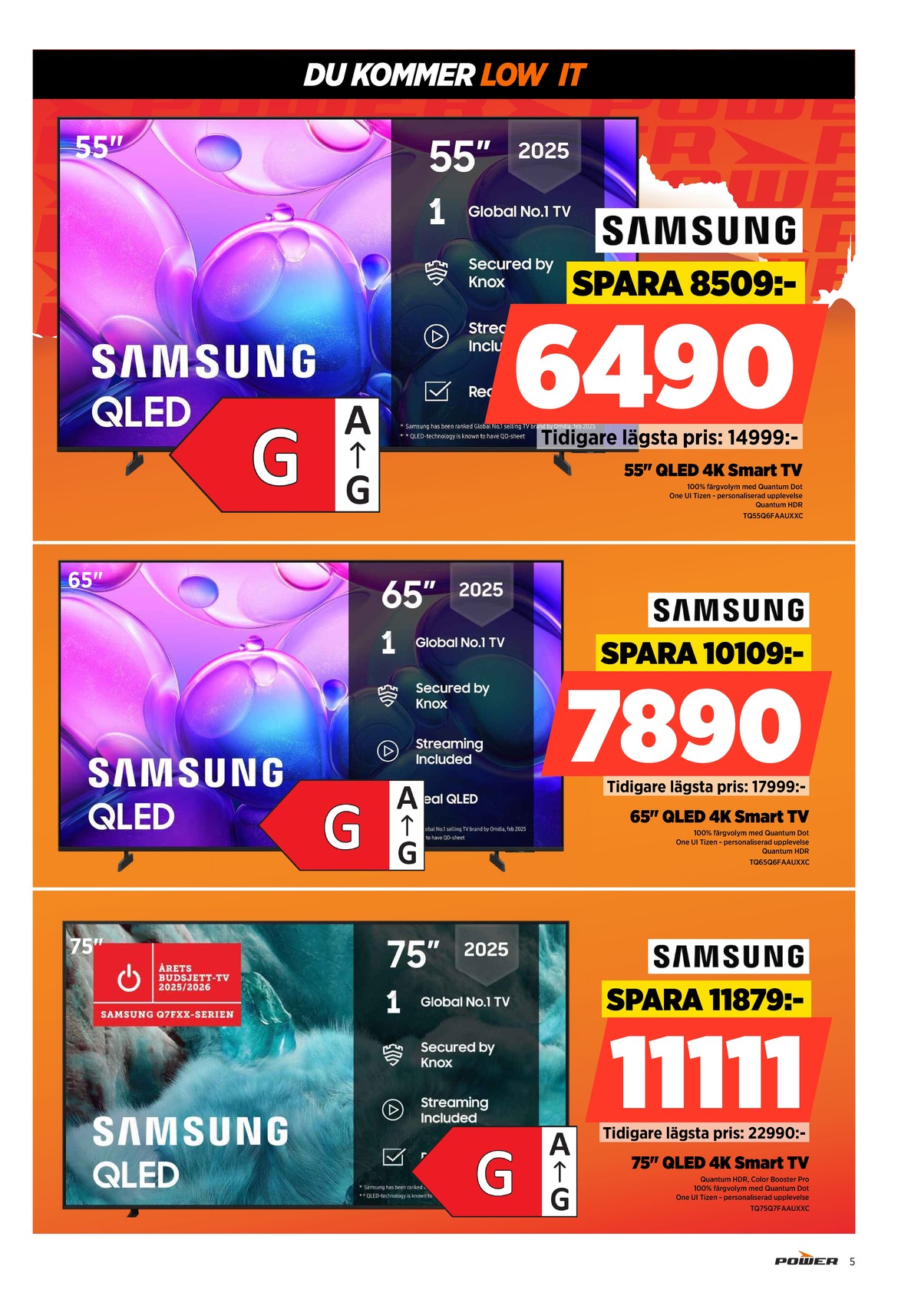 Se Power reklamblad för vecka 52 på Kampanjveckan.se. Se bra erbjudanden på många varor. Läs reklambladet här! Sida 5