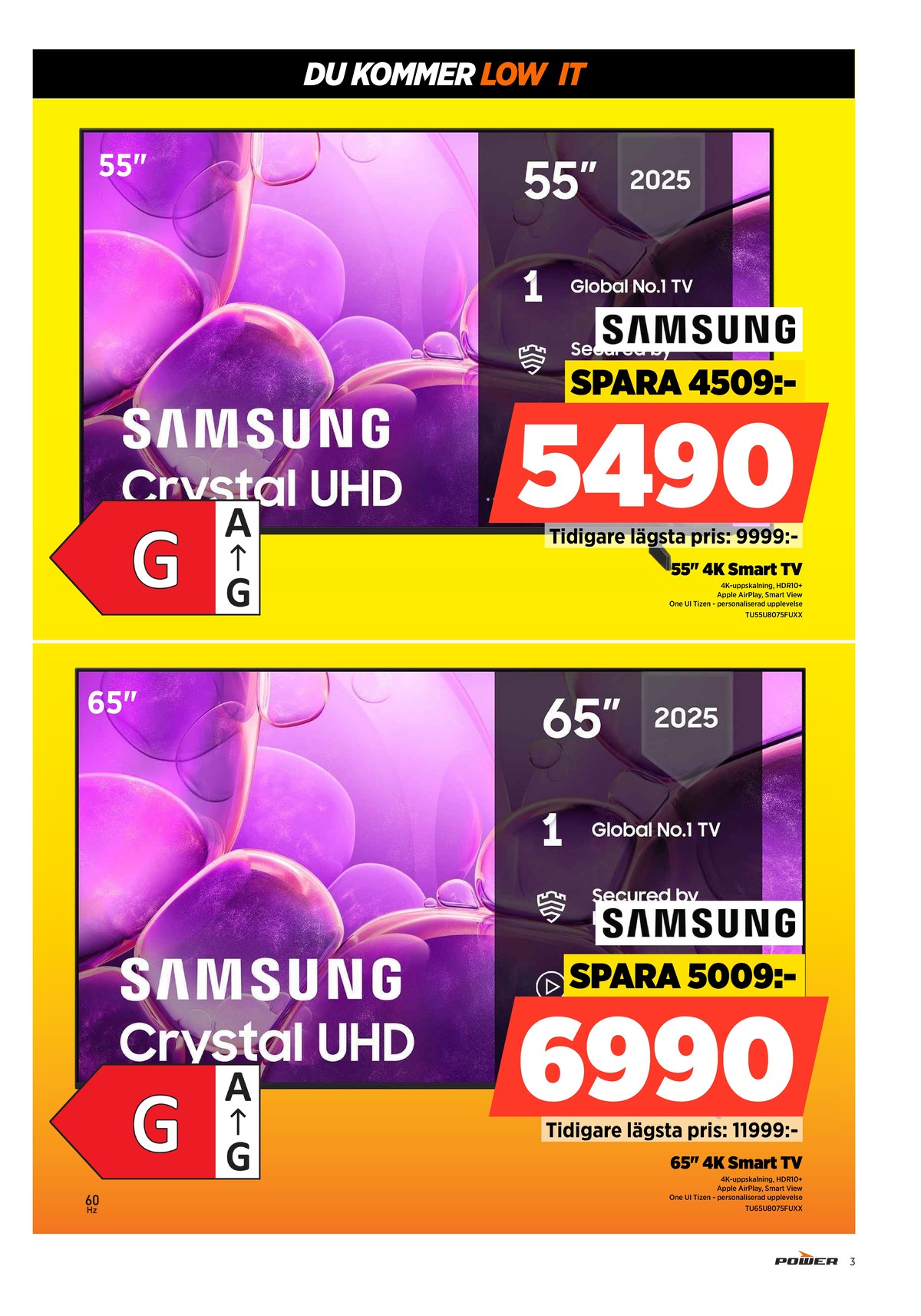 Se Power reklamblad för vecka 52 på Kampanjveckan.se. Se bra erbjudanden på många varor. Läs reklambladet här! Sida 3