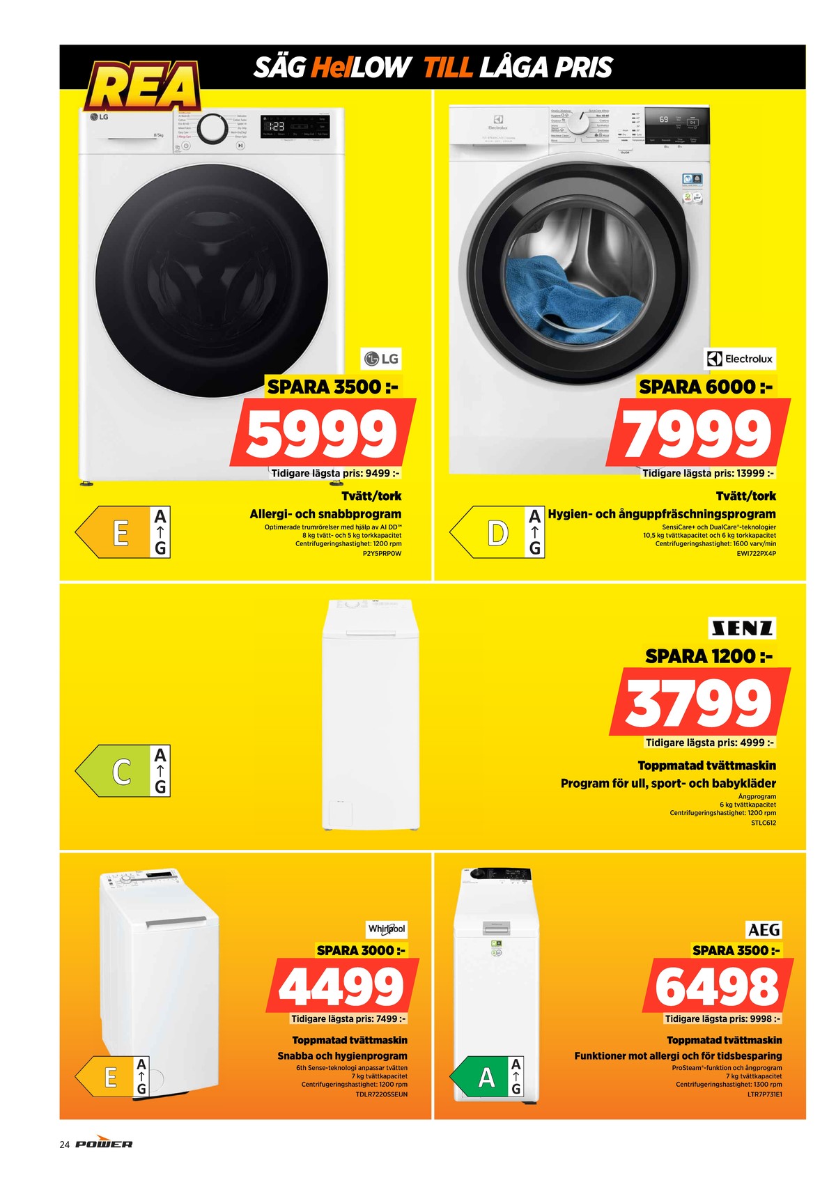 Se Power reklamblad för vecka 52 på Kampanjveckan.se. Se bra erbjudanden på många varor. Läs reklambladet här! Sida 24