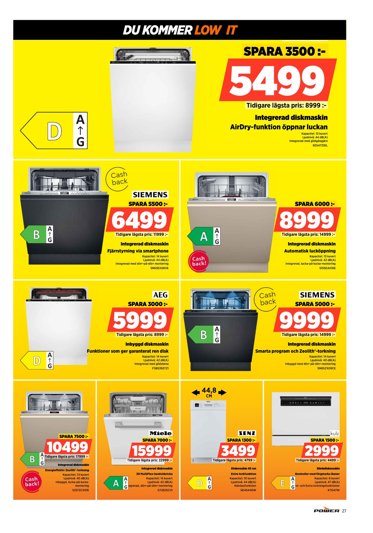 Se Power reklamblad för vecka 52 på Kampanjveckan.se. Se bra erbjudanden på många varor. Läs reklambladet här! Sida 27