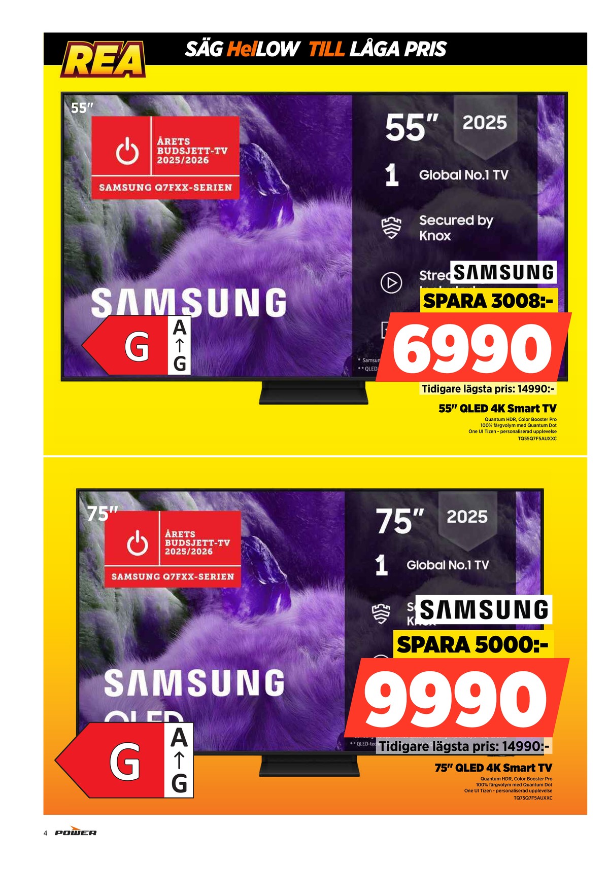 Se Power reklamblad för vecka 52 på Kampanjveckan.se. Se bra erbjudanden på många varor. Läs reklambladet här! Sida 4