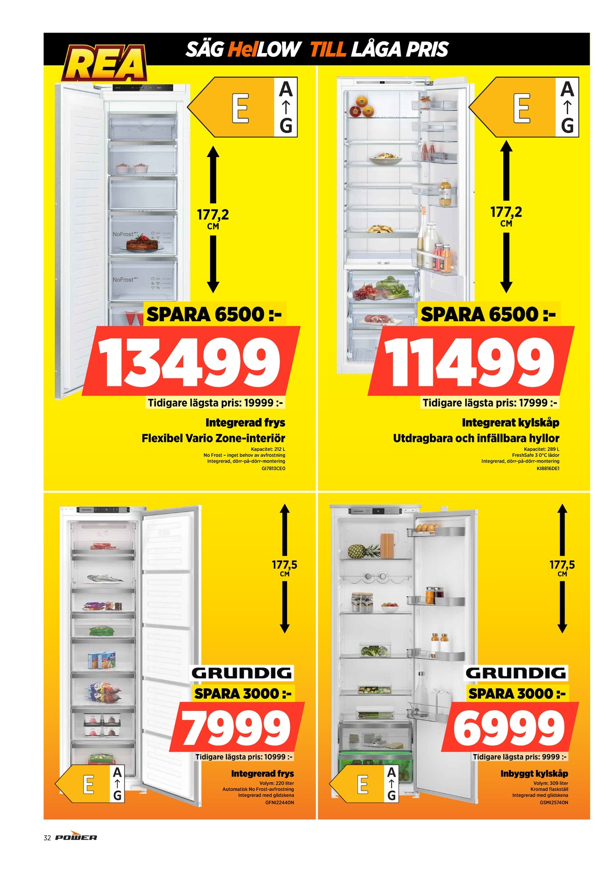 Se Power reklamblad för vecka 52 på Kampanjveckan.se. Se bra erbjudanden på många varor. Läs reklambladet här! Sida 32