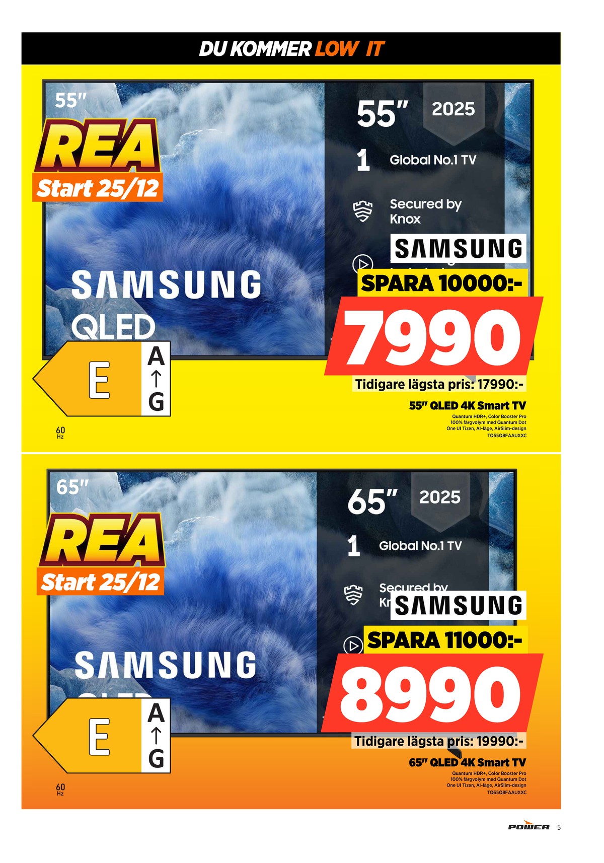 Se Power reklamblad för vecka 52 på Kampanjveckan.se. Se bra erbjudanden på många varor. Läs reklambladet här! Sida 5